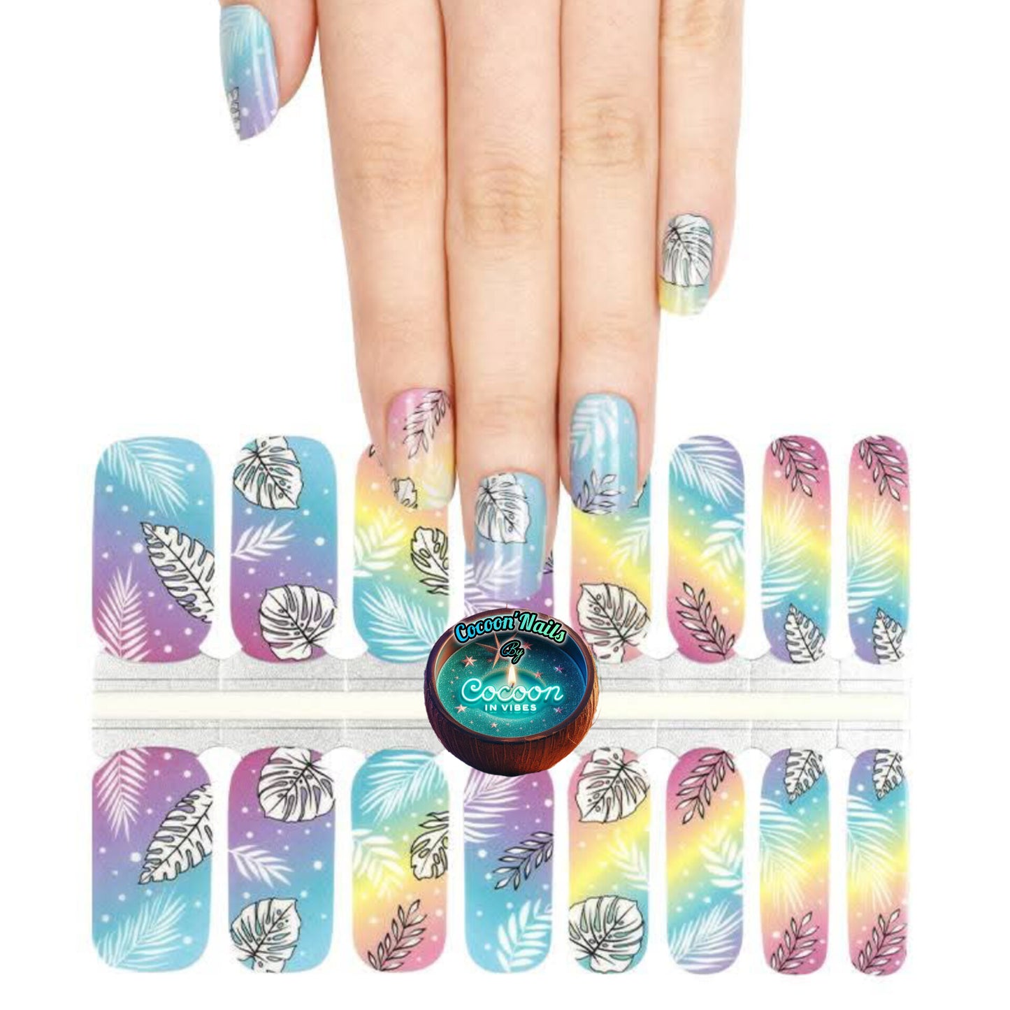 Cocoon’Nails Reflet des îles – Vernis Autocollant Kit Complet