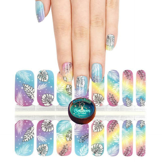Cocoon’Nails Reflet des îles – Vernis Autocollant Kit Complet