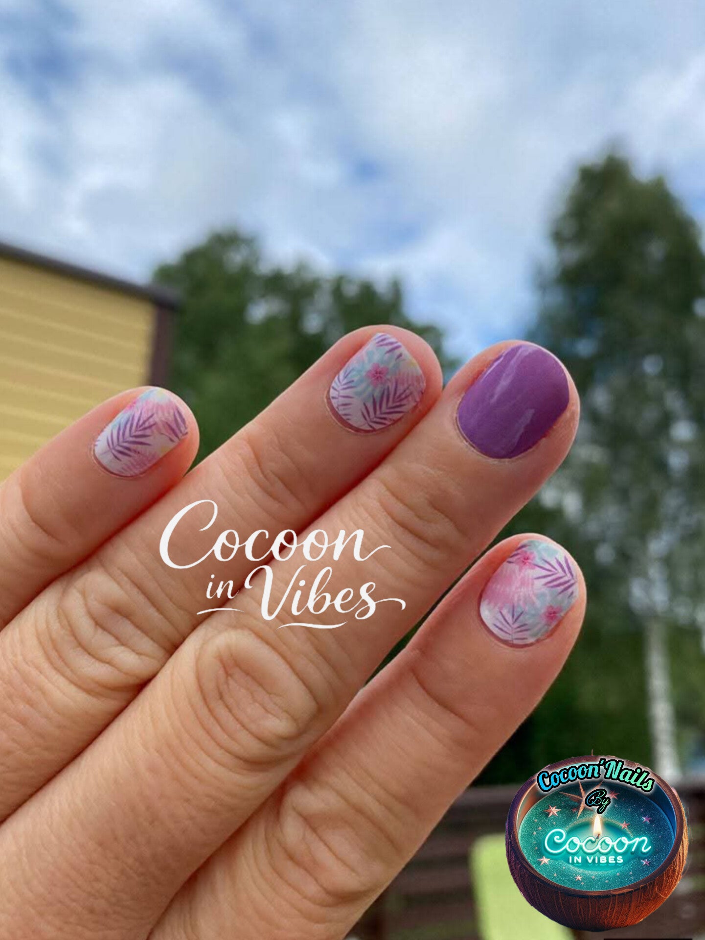Cocoon’Nails Douceur Tropicale – Vernis Autocollant Kit Complet