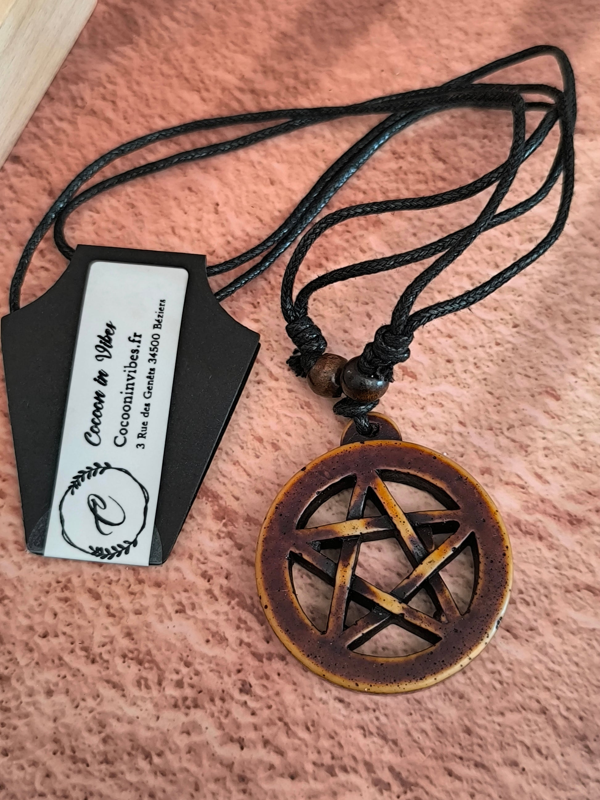 Collier Homme Bois & Résine