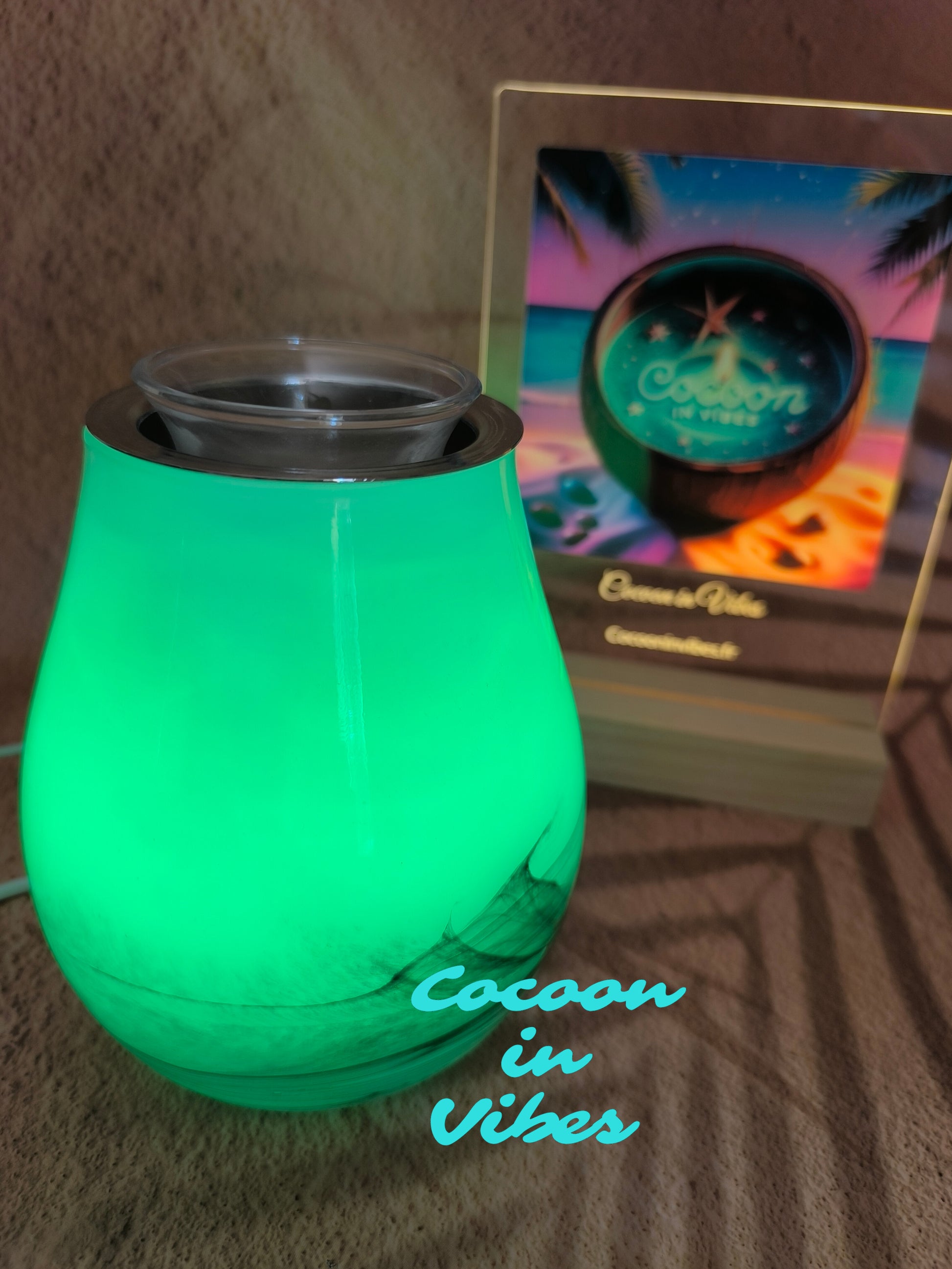 Lampe Diffuseur à chaleur douce avec changements de couleurs + 1 Sable Fondant 25ml Offert- Ambiance Cocooning et relaxante garantie