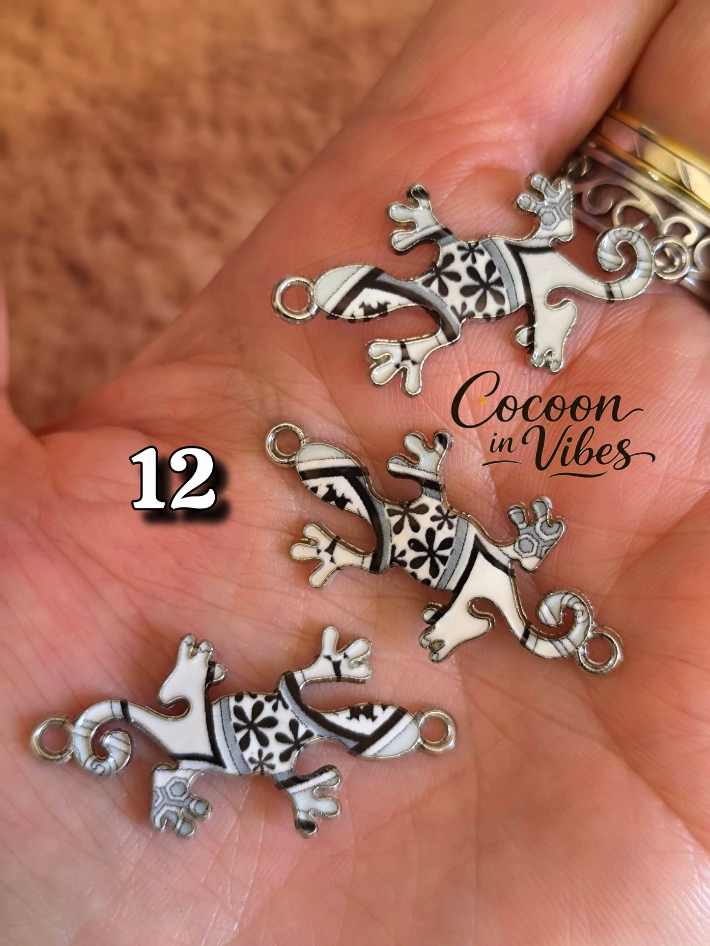 Bracelet Salamandre Colorée – Finition perles metalisées & Personnalisable