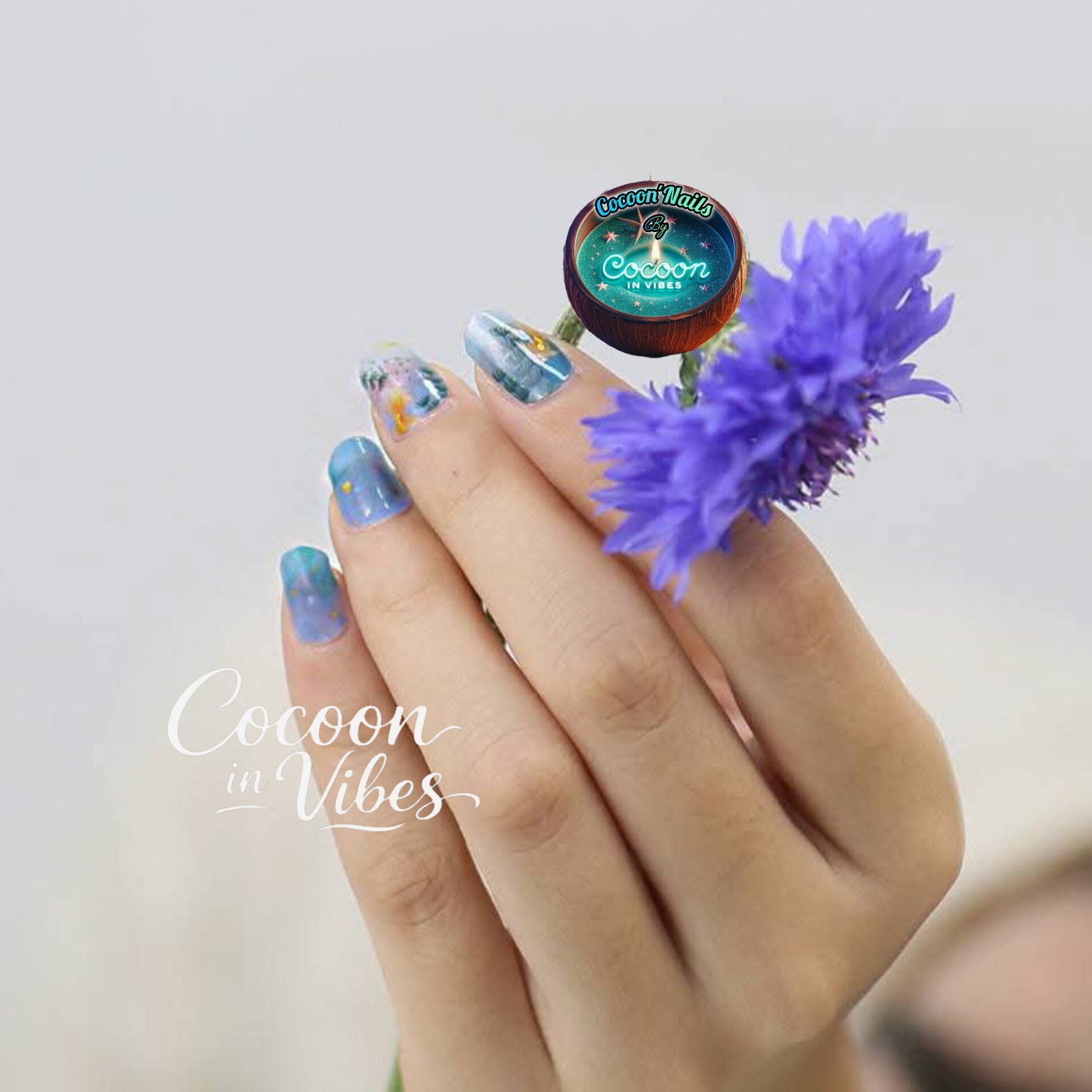 Cocoon’Nails Aqua Dolce – Vernis Autocollant Kit Complet