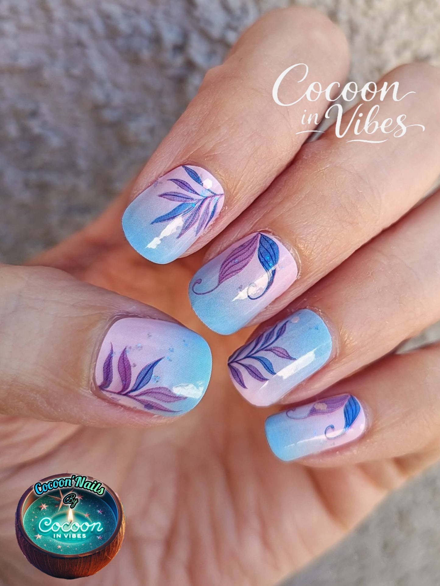Cocoon’Nails Aura Tropicale – Vernis Autocollant Kit Complet