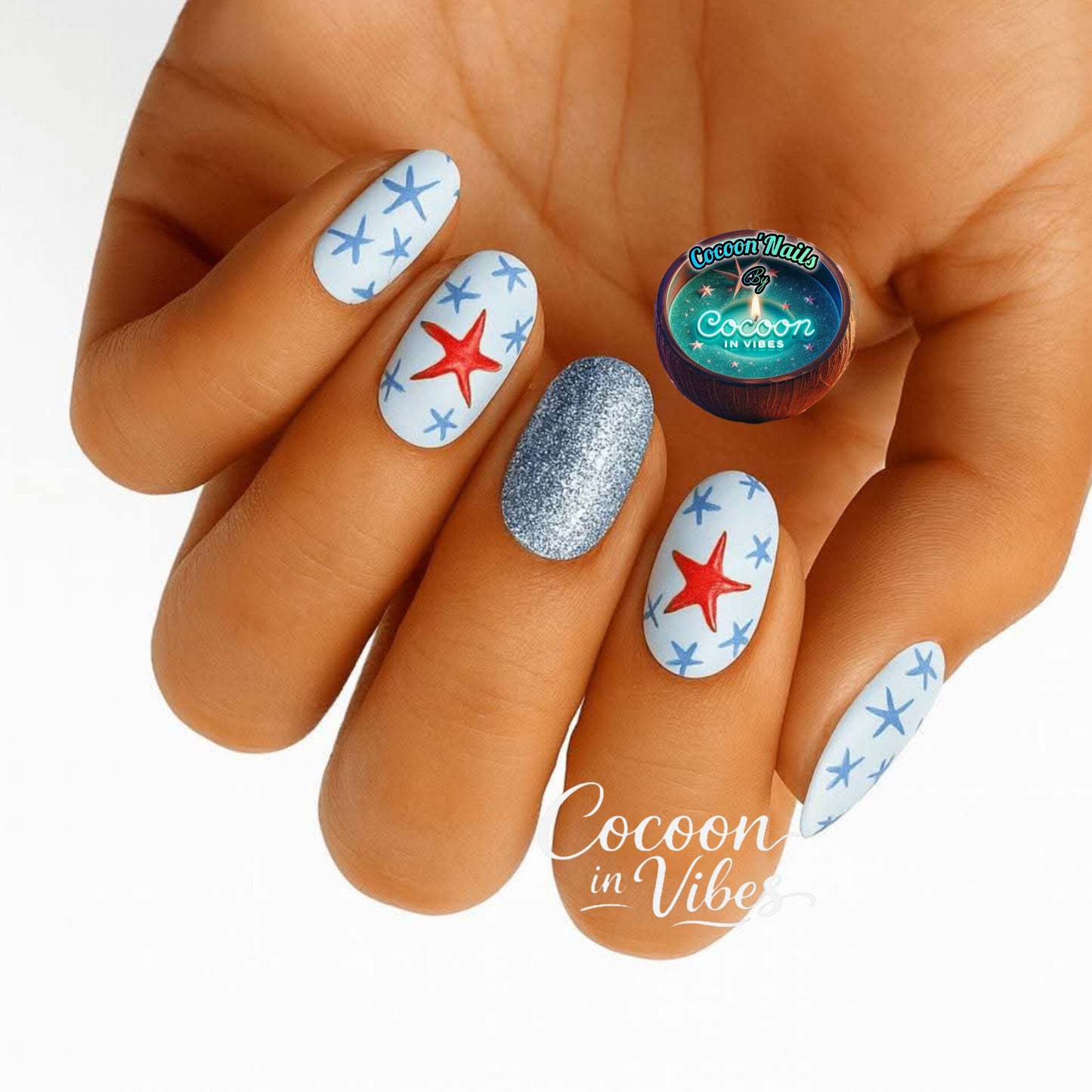 Cocoon’Nails Trésors du Lagon – Vernis Autocollant Kit Complet