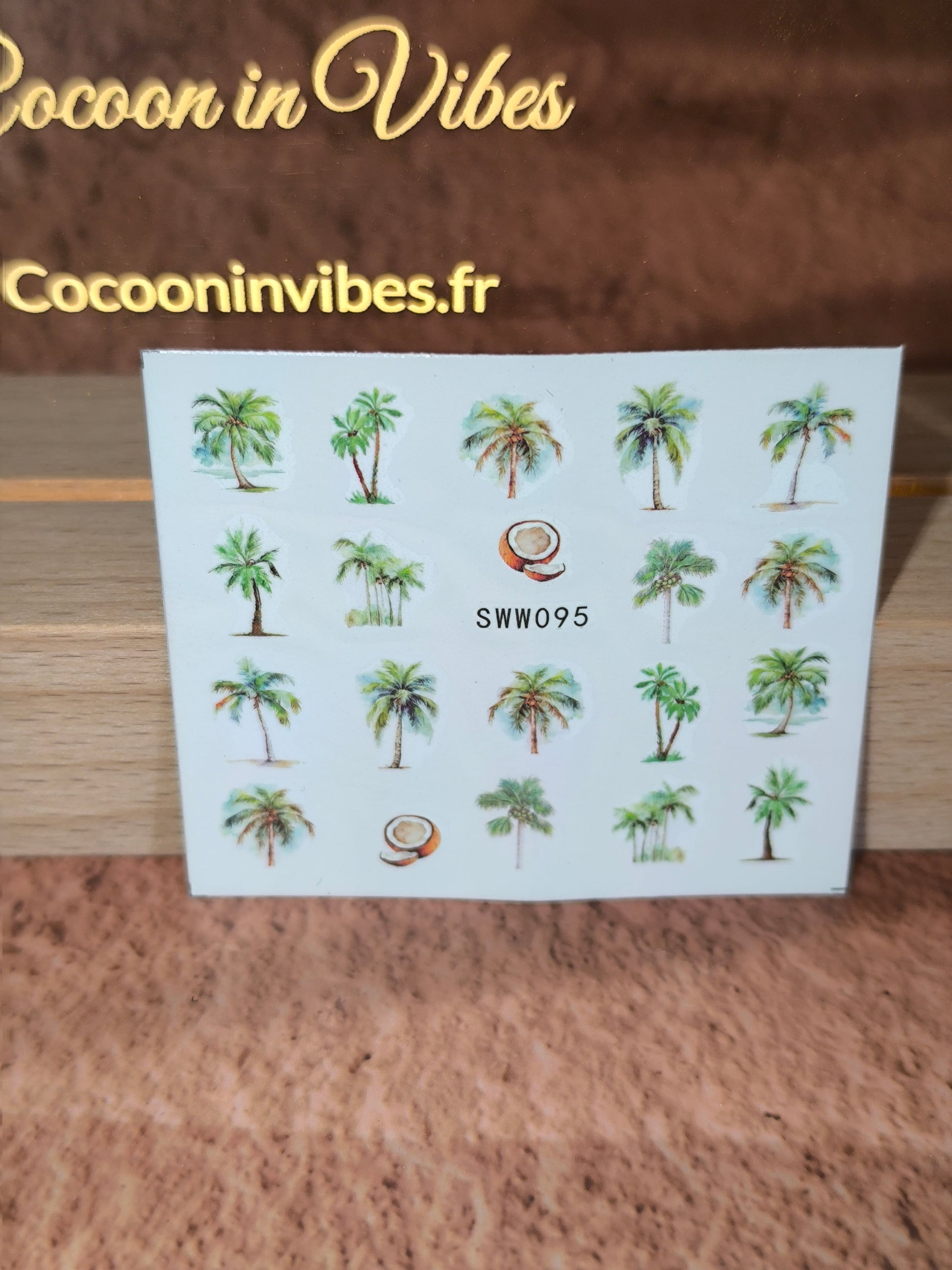 Stickers ongles Palmiers - Embarquez pour un voyage tropical… au bout de vos ongles