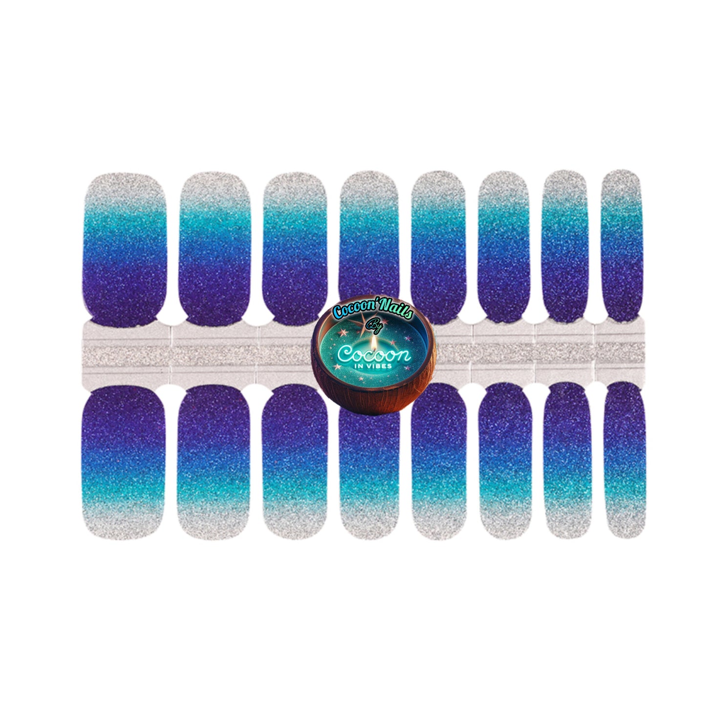 Cocoon’Nails – Frosty Aurora : Plonge dans un dégradé givré aux reflets magiques…