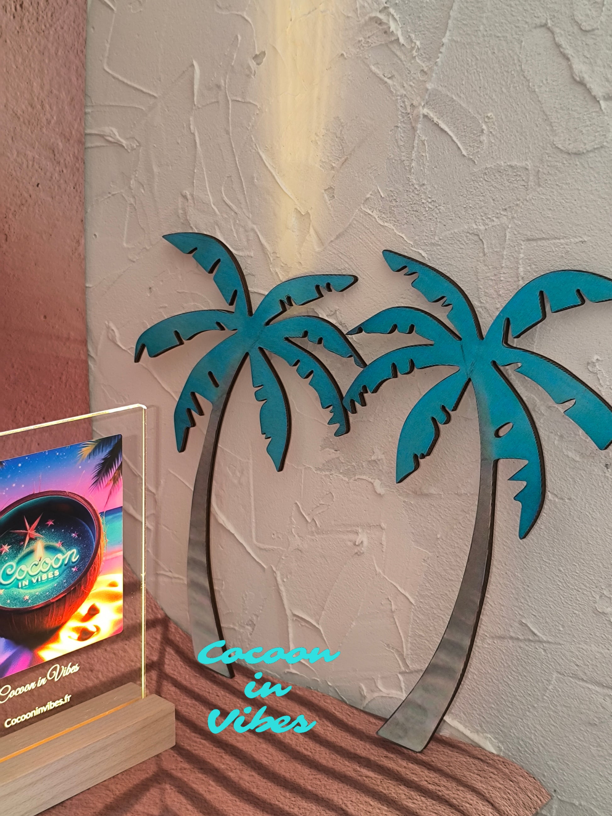 Décoration murale Palmiers Tropicaux en Bois – L’Invitation au Voyage