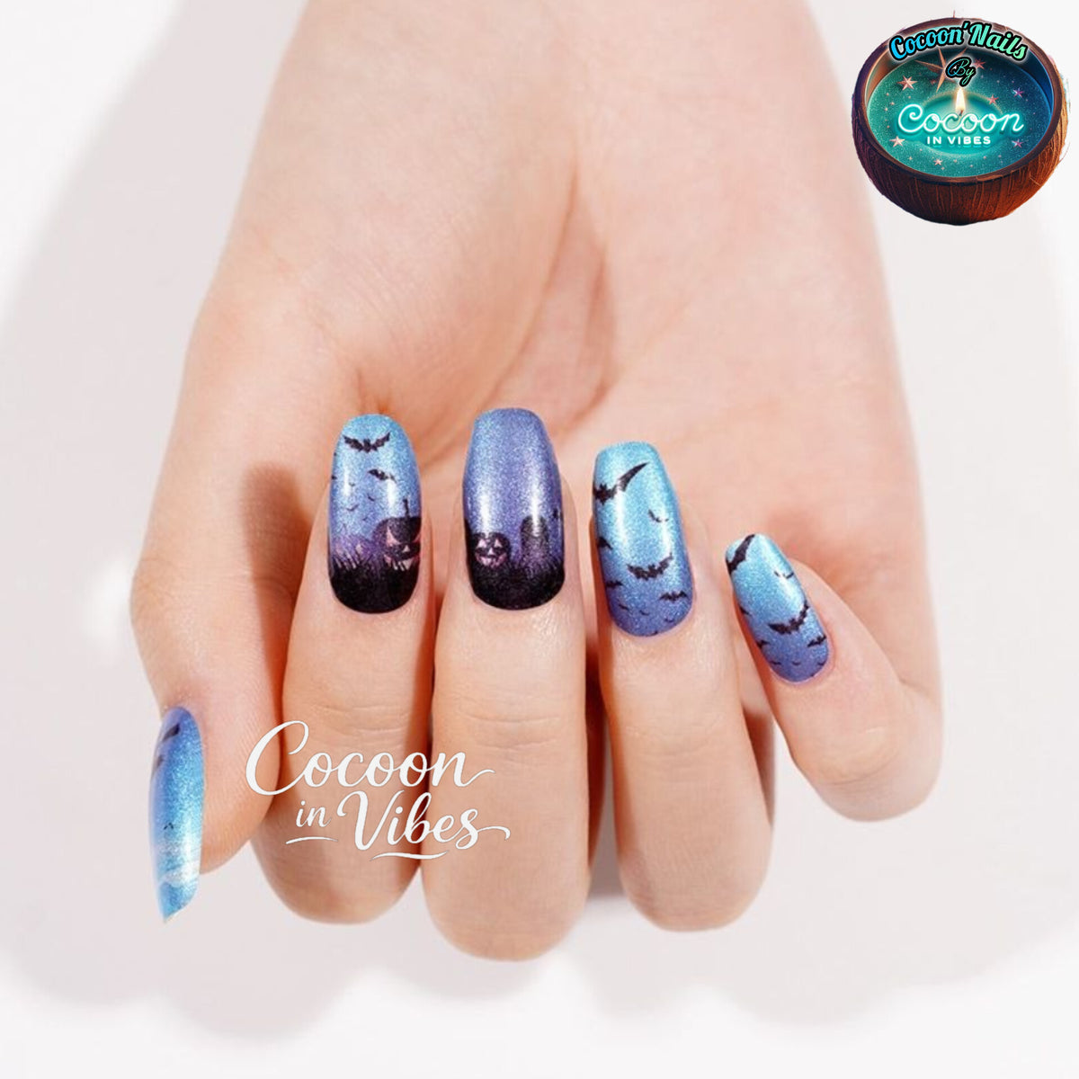 Cocoon’Nails Sortilège d'Halloween – Vernis Autocollant Kit Complet