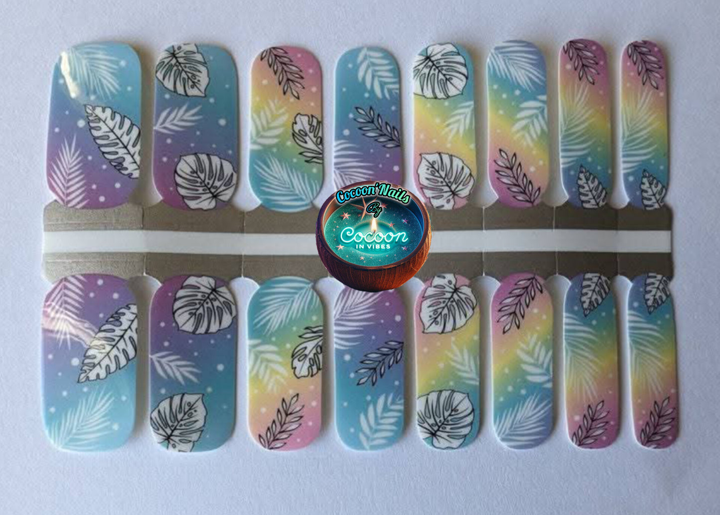 Cocoon’Nails Reflet des îles – Vernis Autocollant Kit Complet