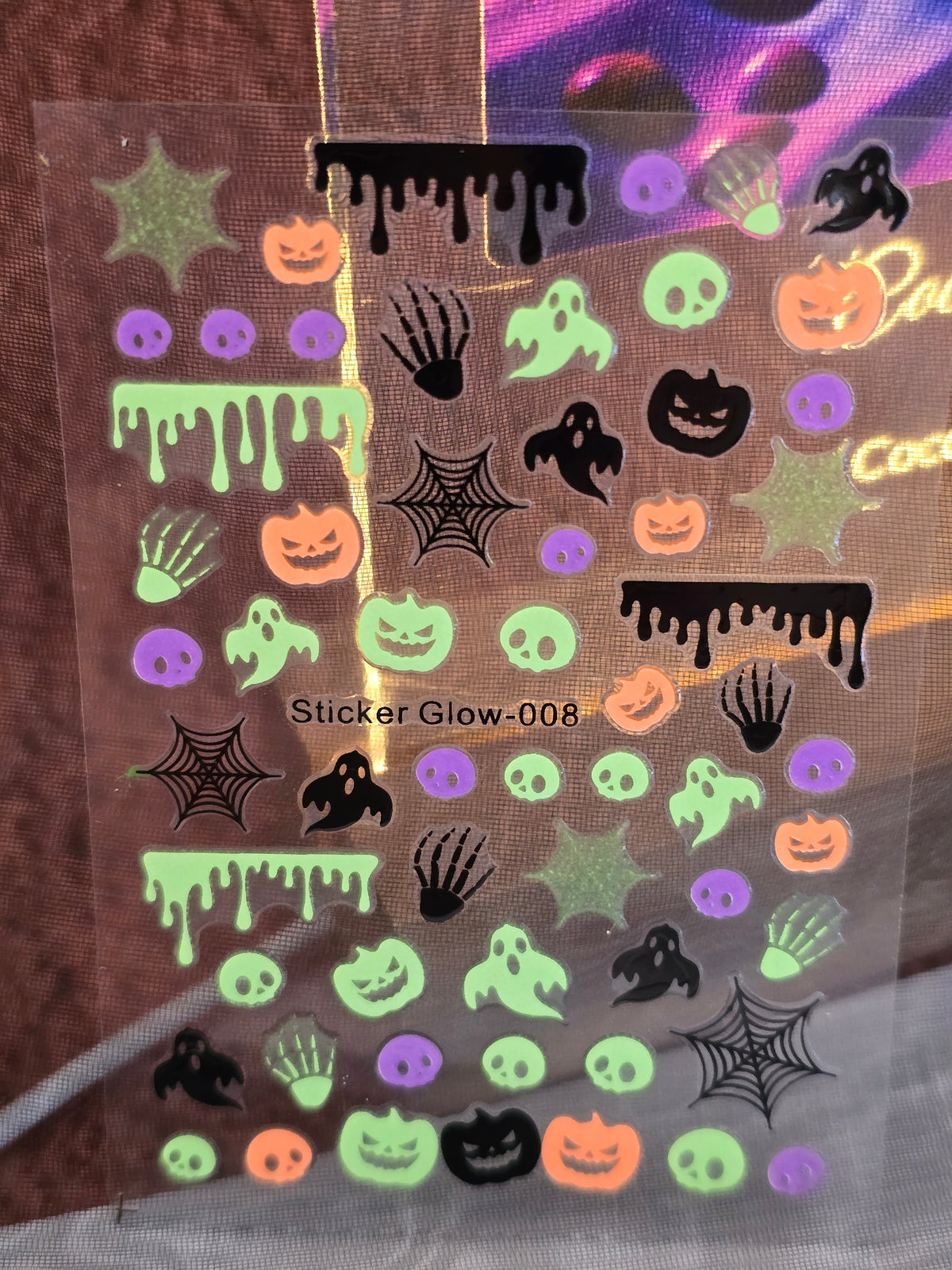 Stickers Ongles Halloween Phosphorescents