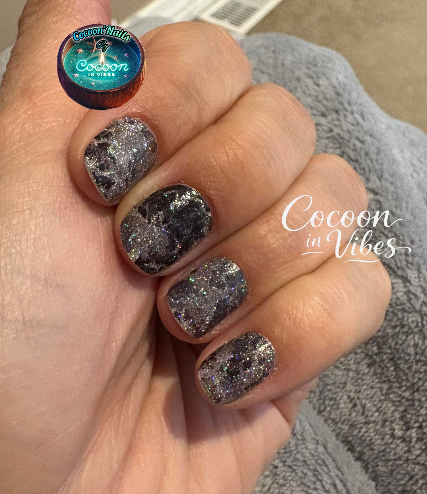 Cocoon’Nails Mer d'Écume – Vernis Autocollant Kit Complet