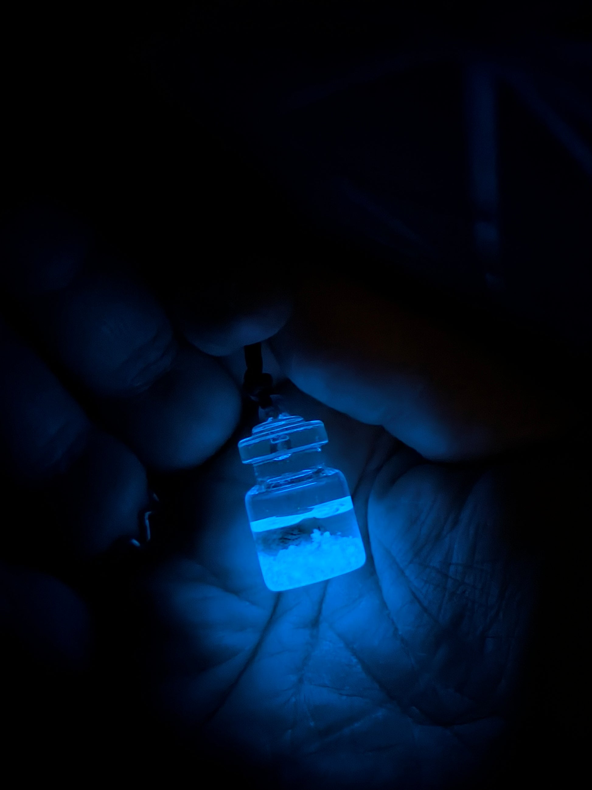 Colliers Phosphorescents Fiole Coquillage – Création Artisanale Cocoon In Vibes