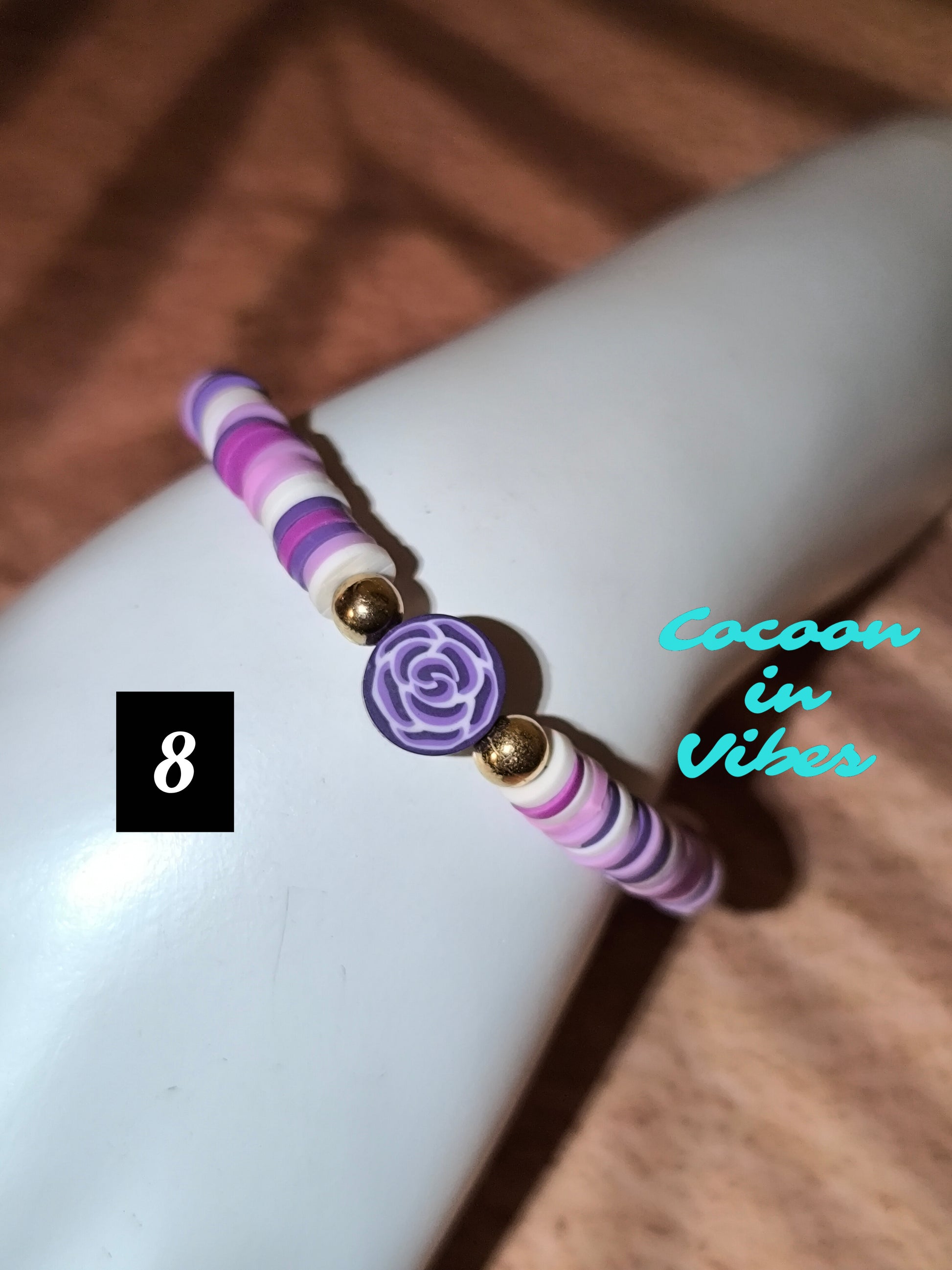 Bracelets Good Vibes en perles plates en pâte polymere - Sous les cocotiers... un monde de couleurs vous attend !