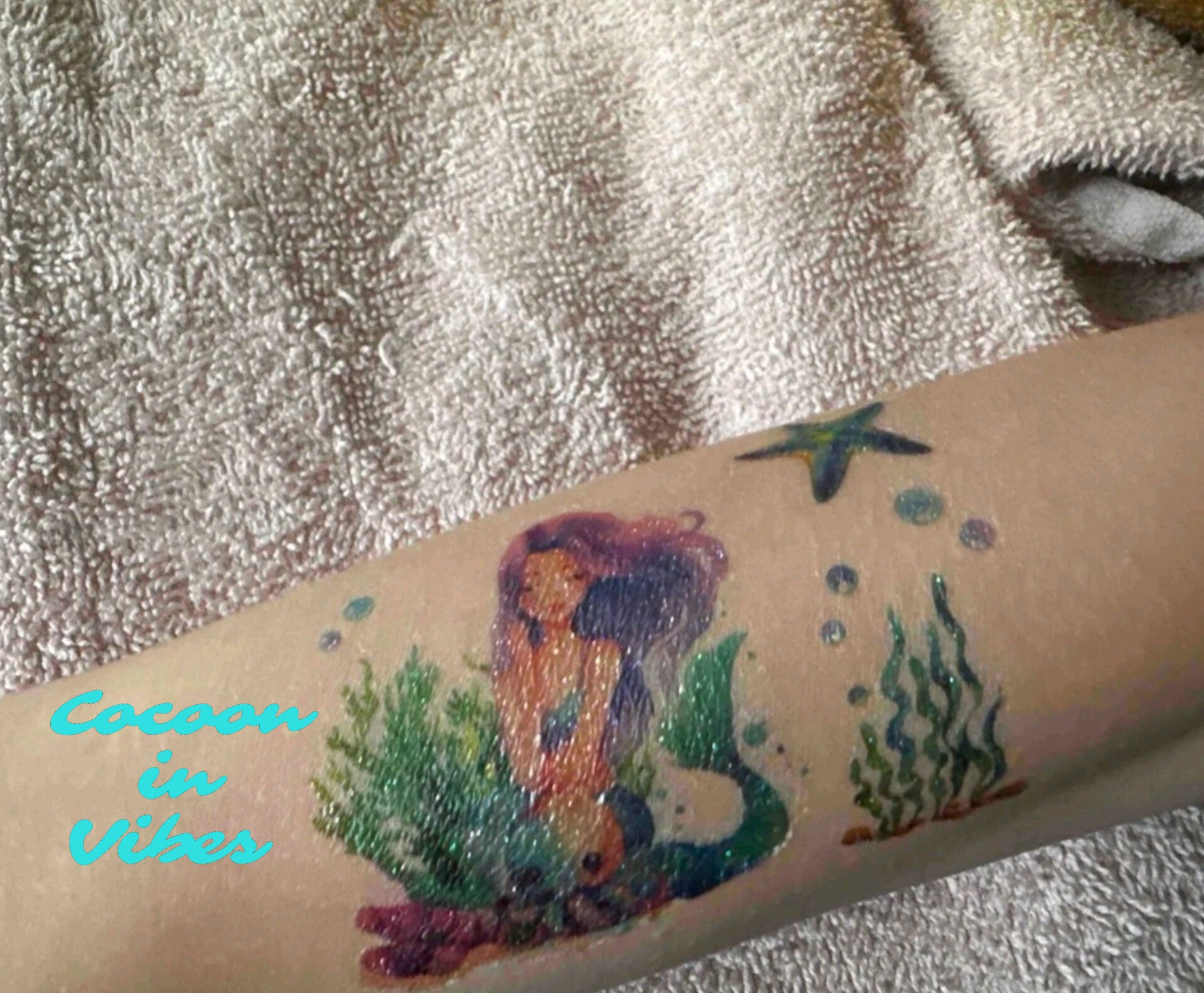 Tatouages Éphémères Sirènes & Licornes Pailletées – Un Monde Magique sur la Peau !