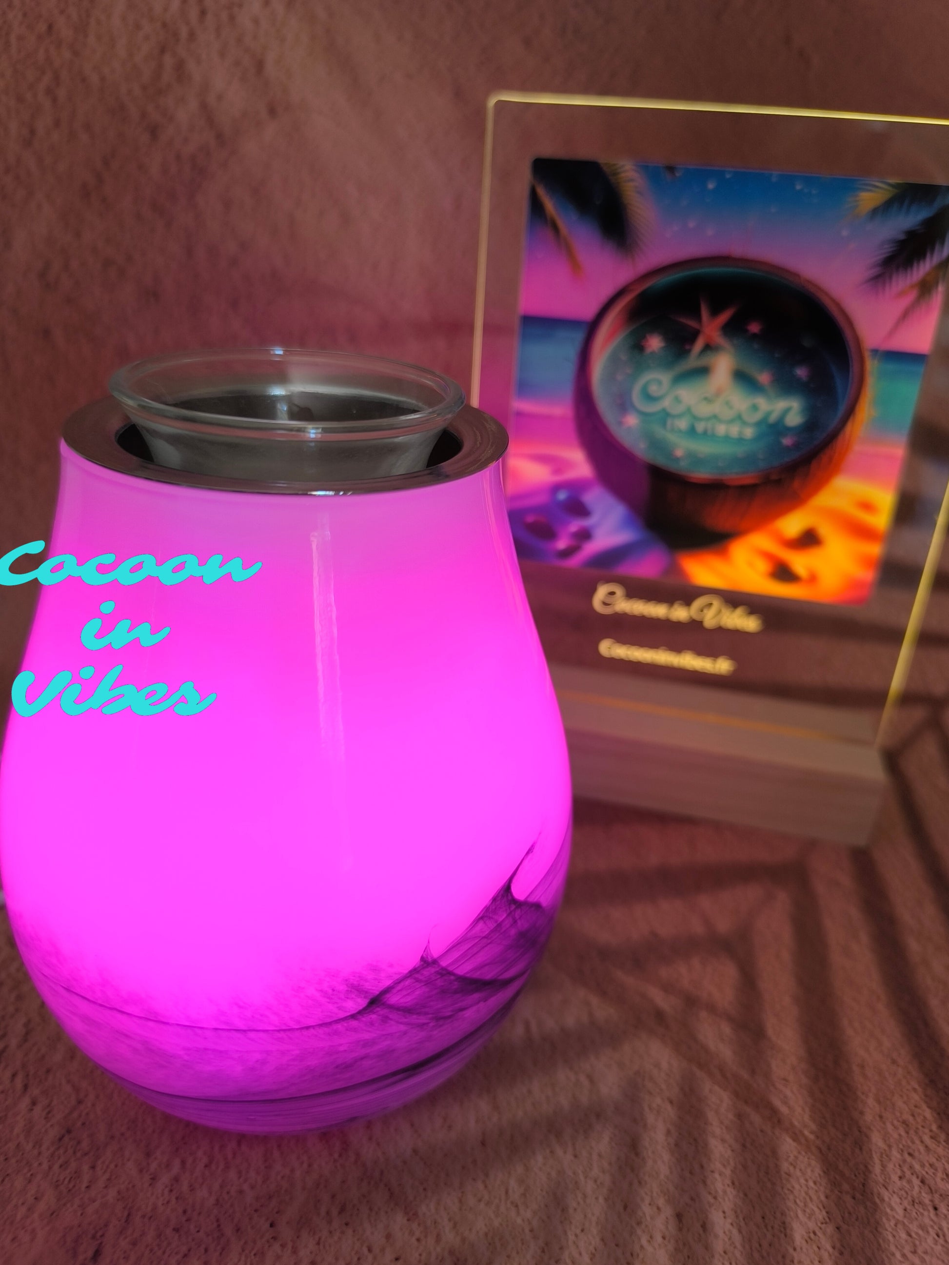 Lampe Diffuseur à chaleur douce avec changements de couleurs + 1 Sable Fondant 25ml Offert- Ambiance Cocooning et relaxante garantie
