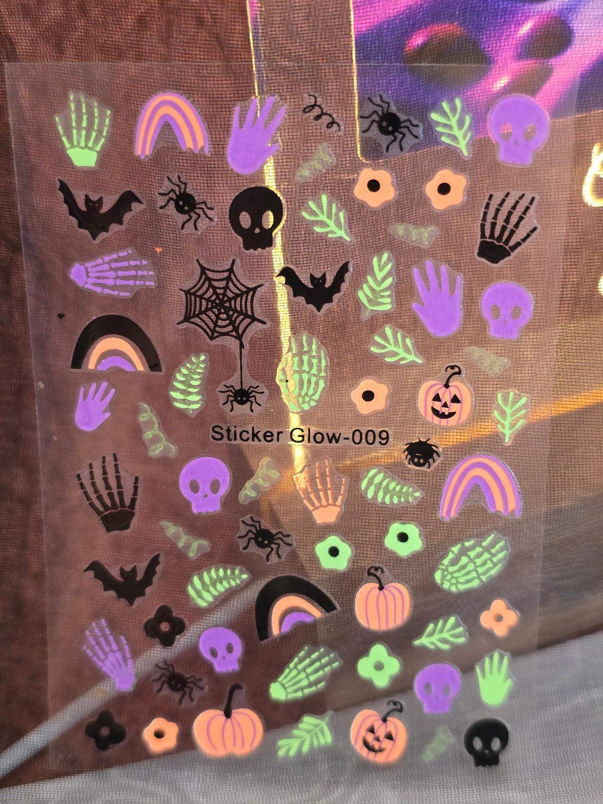 Stickers Ongles Halloween Phosphorescents