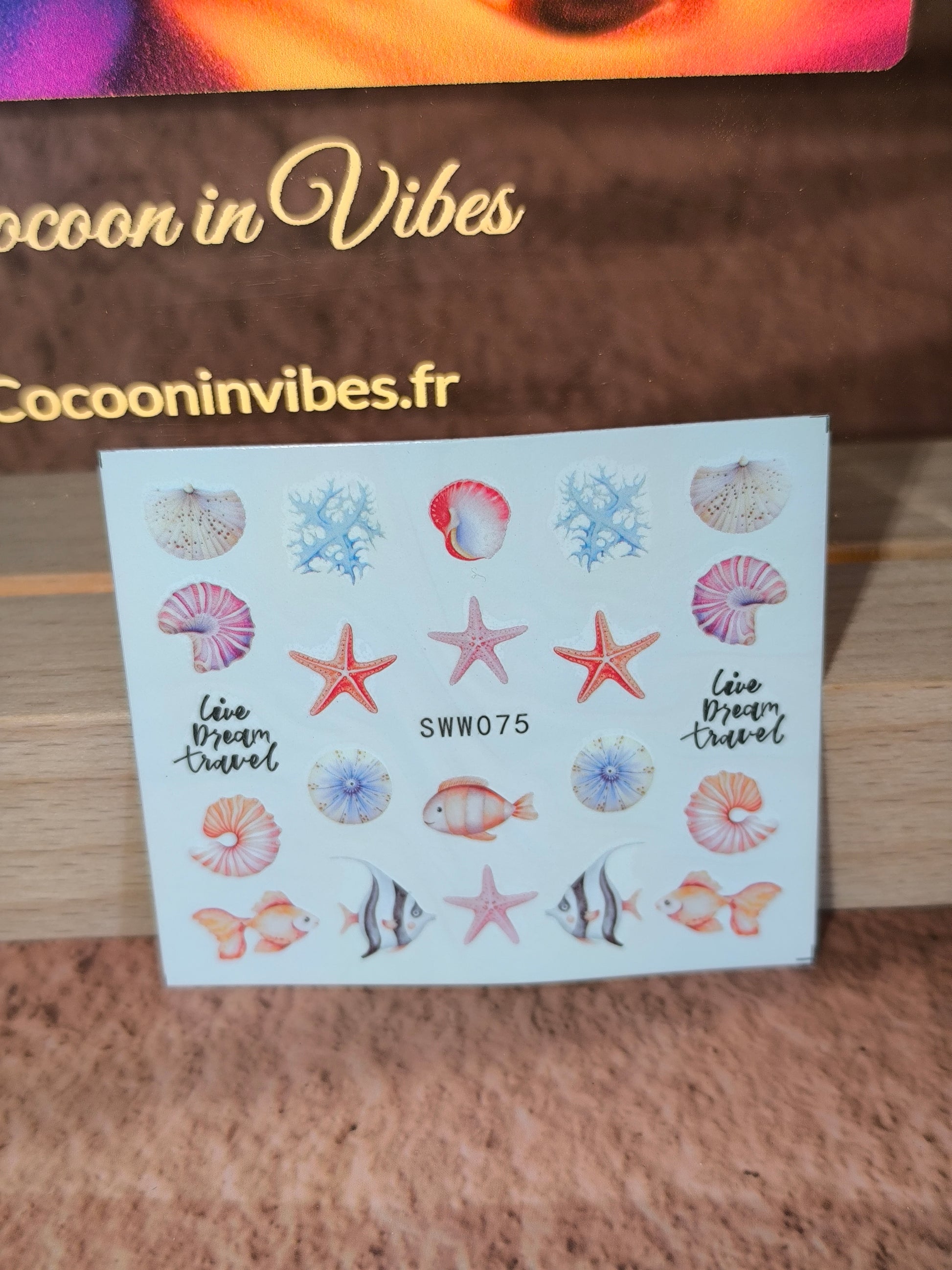 Stickers Ongles Coquillages & Animaux Marins - Un océan de beauté… au bout des doigts