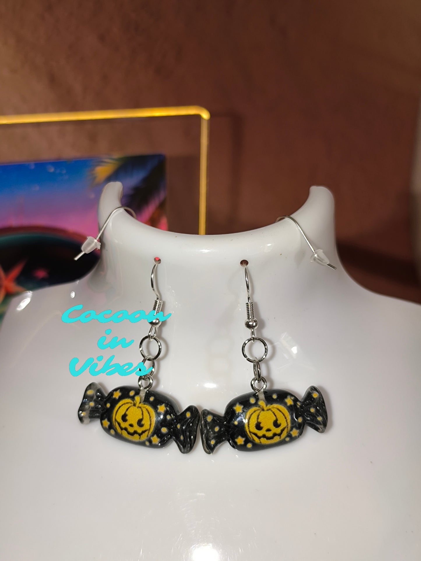 Boucles d’oreilles Halloween – Bonbons enchantés - En acier inoxydable 316 hypoallergénique