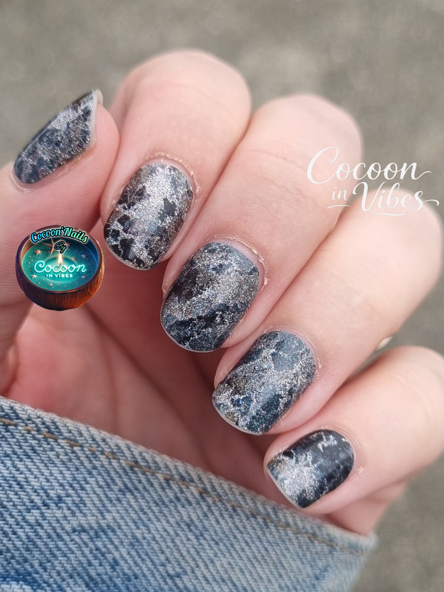 Cocoon’Nails Mer d'Écume – Vernis Autocollant Kit Complet