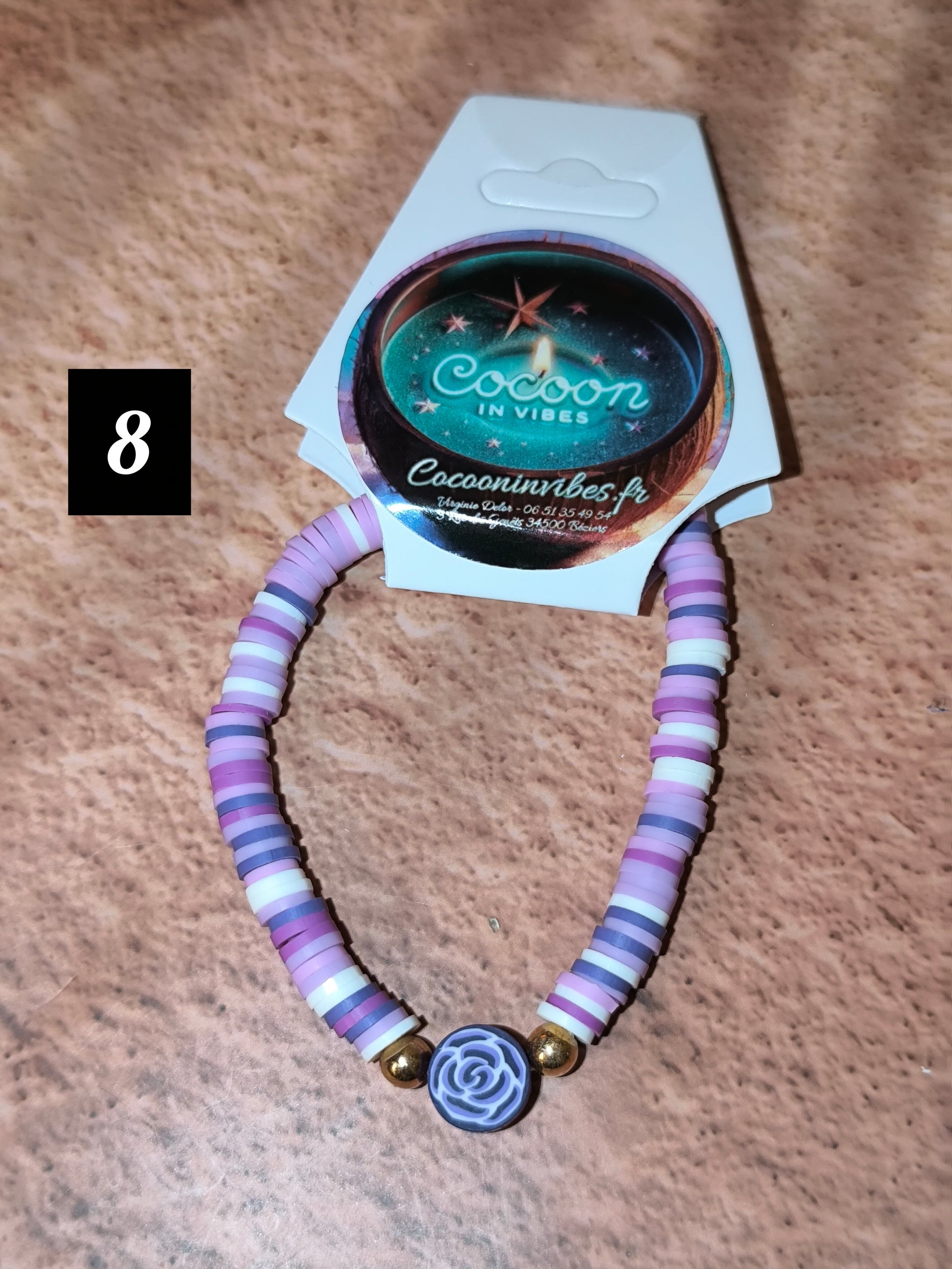 Bracelets Good Vibes en perles plates en pâte polymere - Sous les cocotiers... un monde de couleurs vous attend !