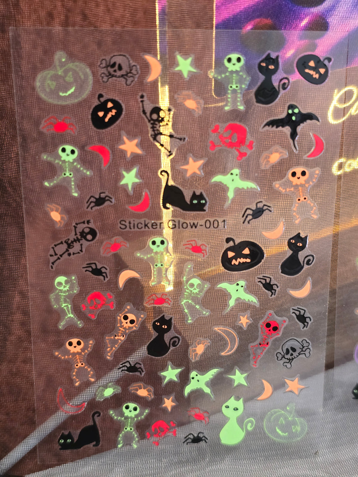 Stickers Ongles Halloween Phosphorescents