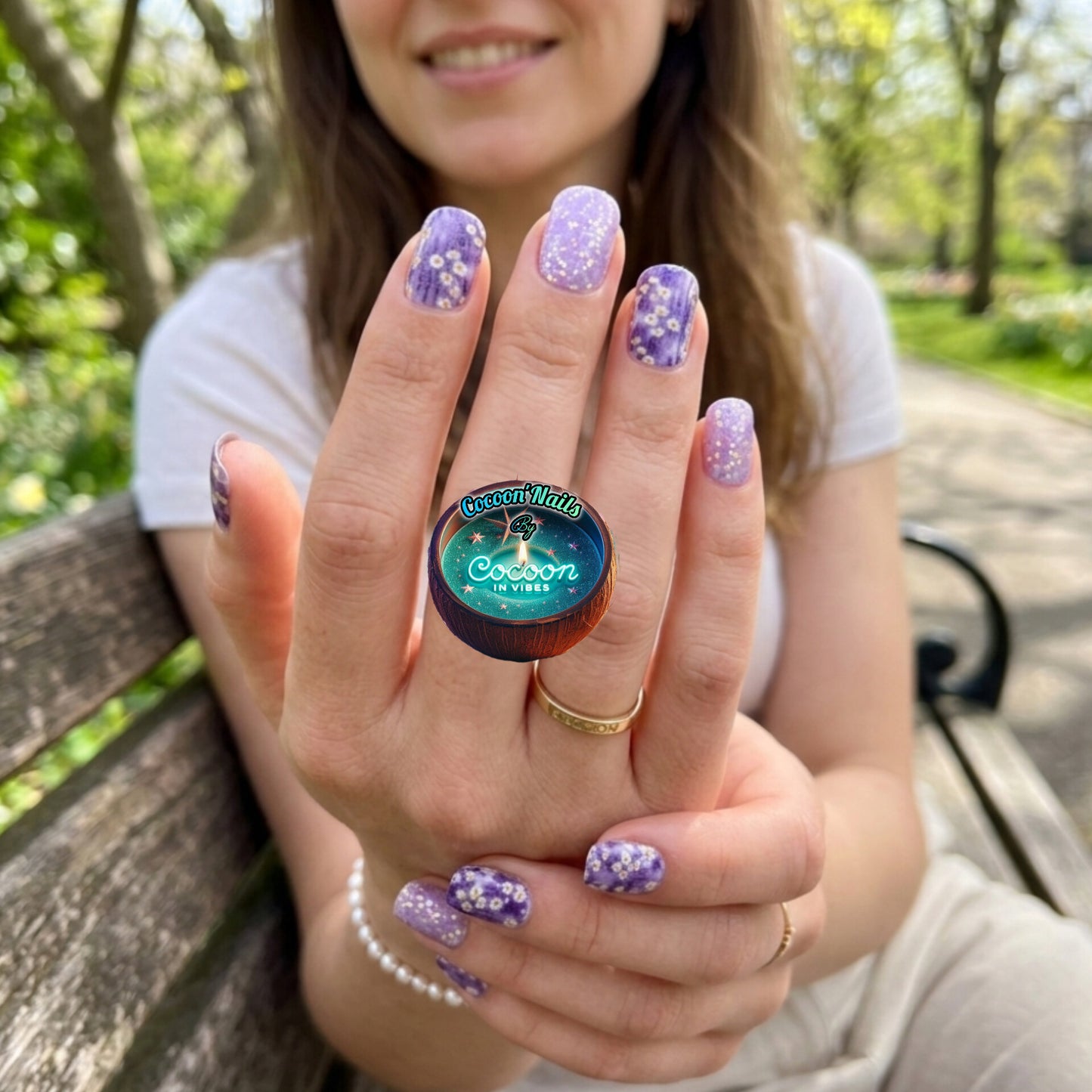 Cocoon’Nails – Purple Flowers