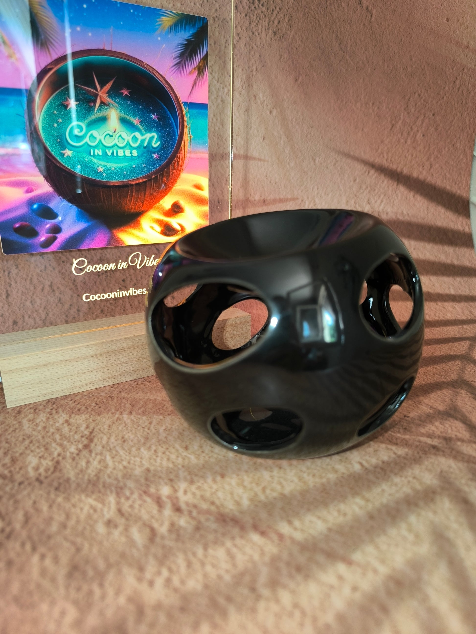 Brûleur en Céramique Noire – Modèle Spring
