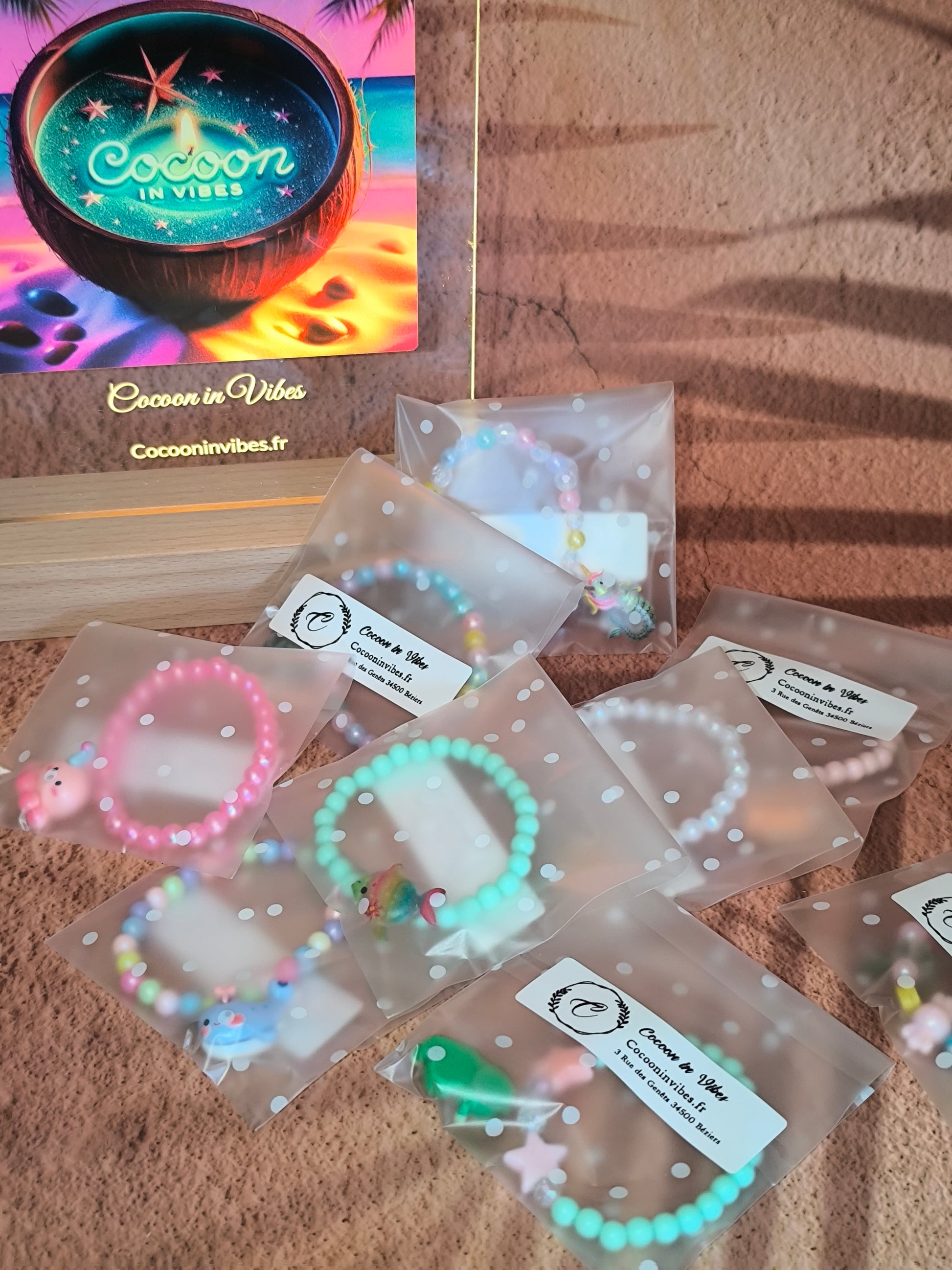 Bracelets Enfant Océan Magique – Perles Colorées & Animaux Rigolos