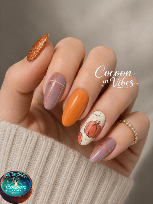 Cocoon’Nails Automne Cosy – Vernis Autocollant Kit Complet
