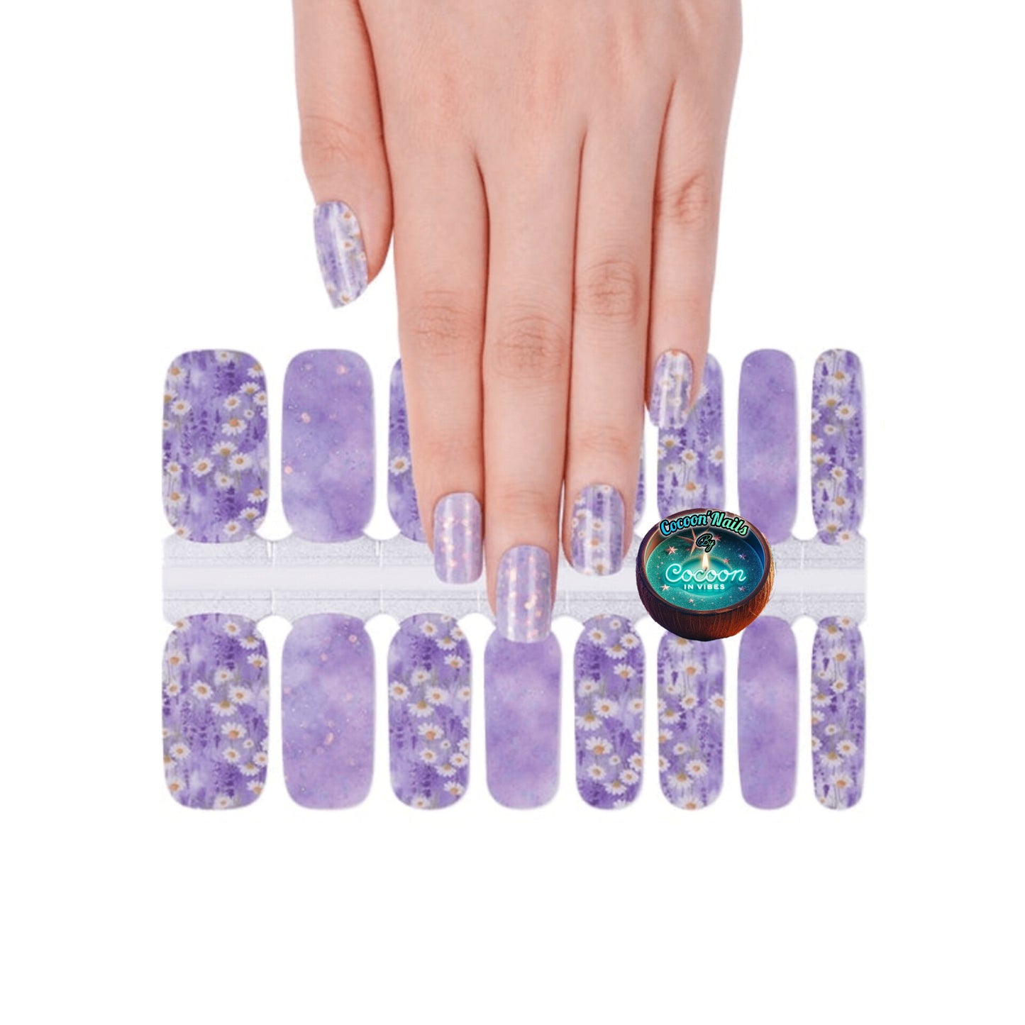 Cocoon’Nails – Purple Flowers