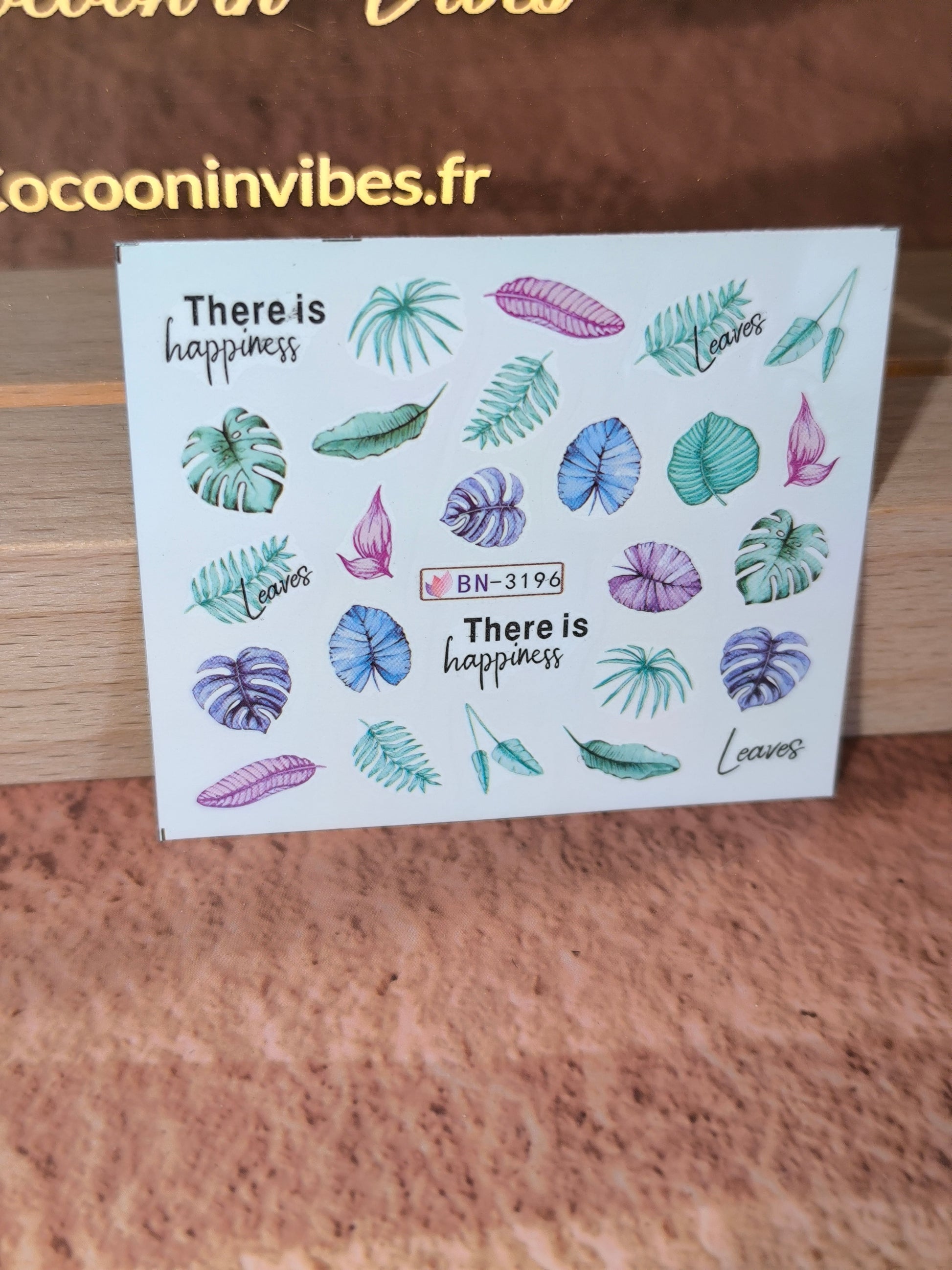 Stickers ongles Feuilles Tropicales & Oliviers - Vos ongles se mettent au vert… et à l’évasion