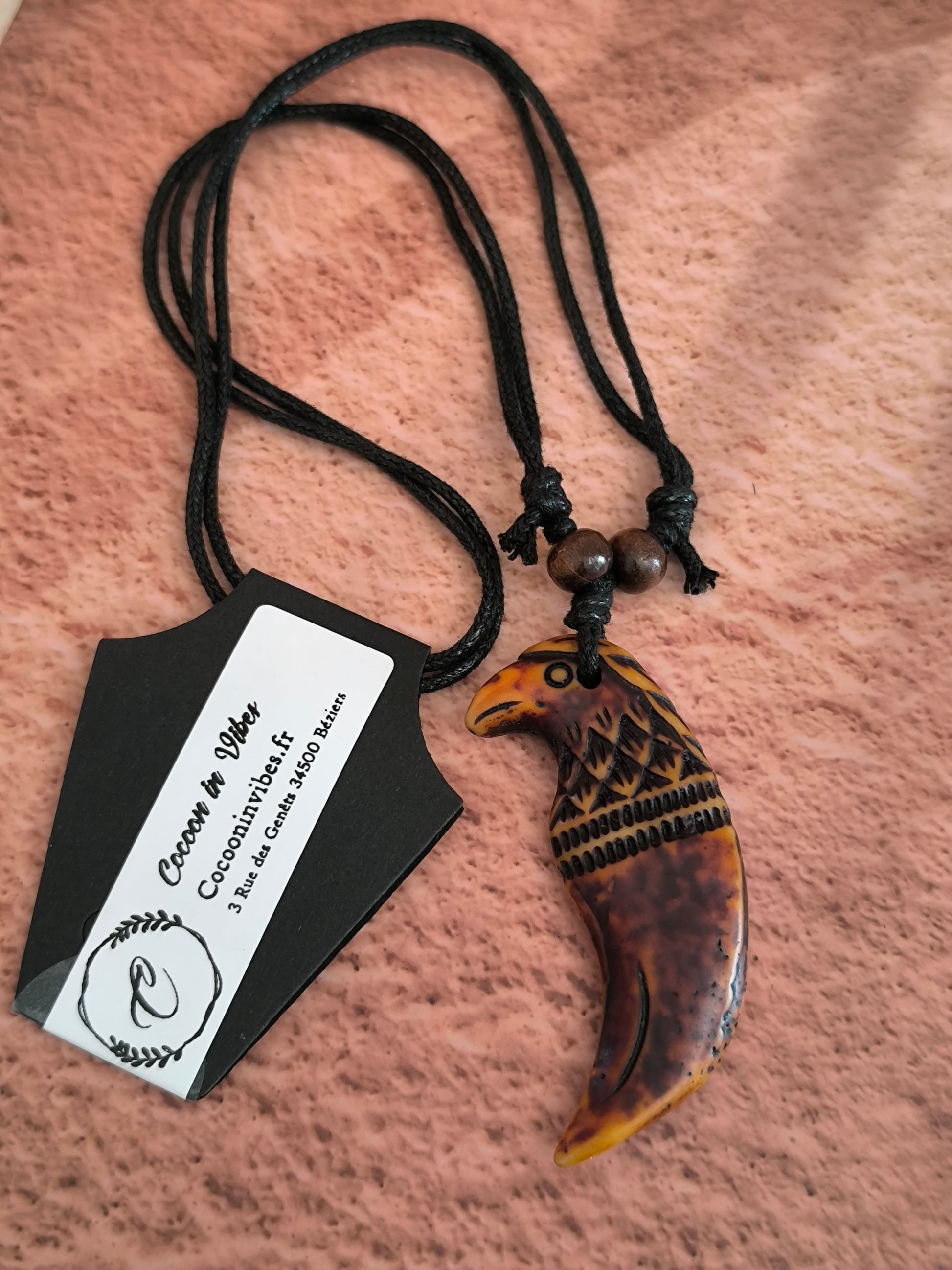 Collier Homme Bois & Résine