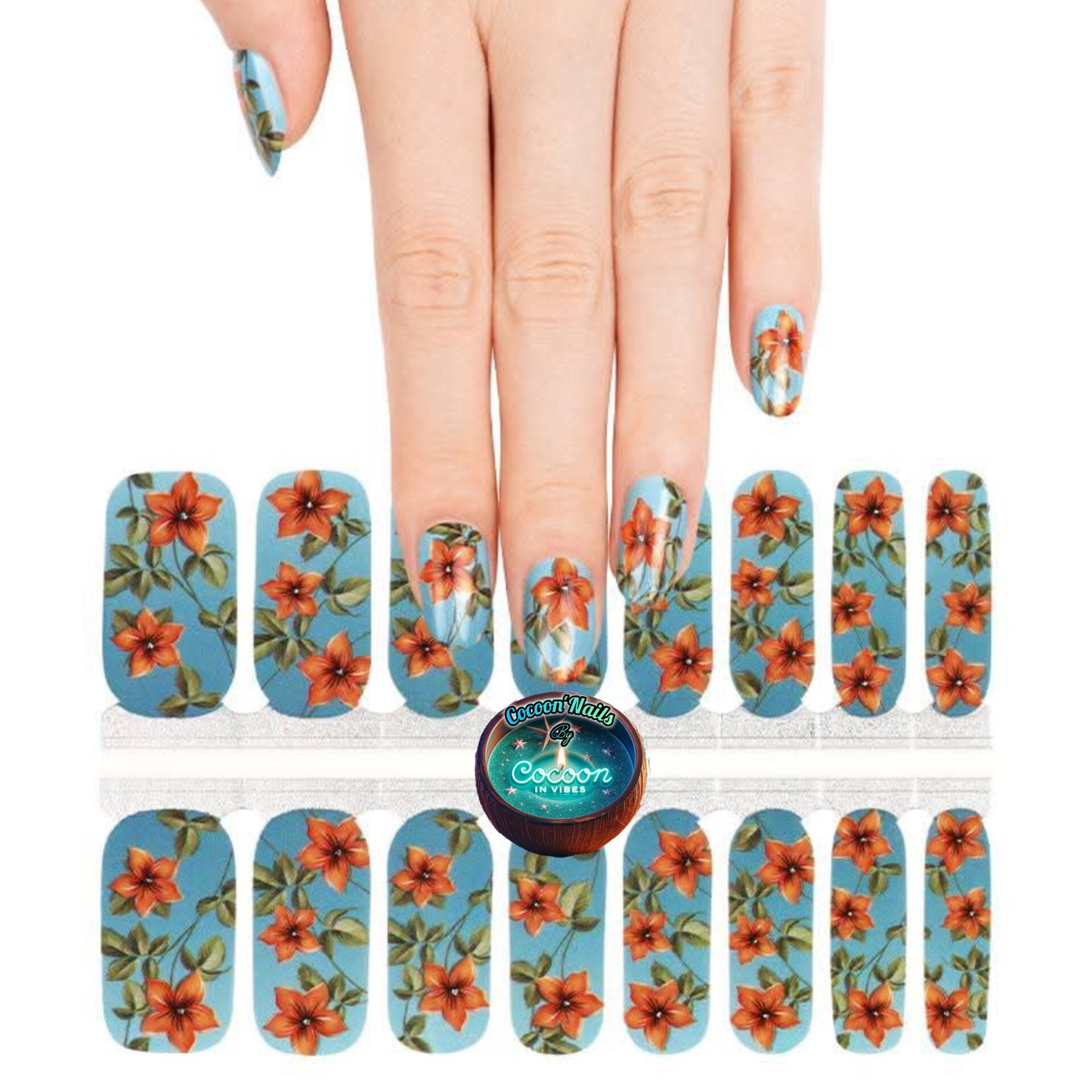 Cocoon’Nails Rêverie d'Été – Vernis Autocollant Kit Complet