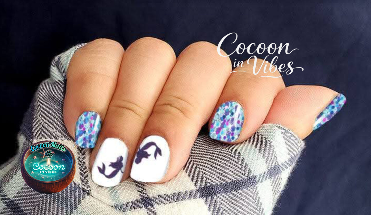 Cocoon’Nails Chant de la Mer – Vernis Autocollant Kit Complet