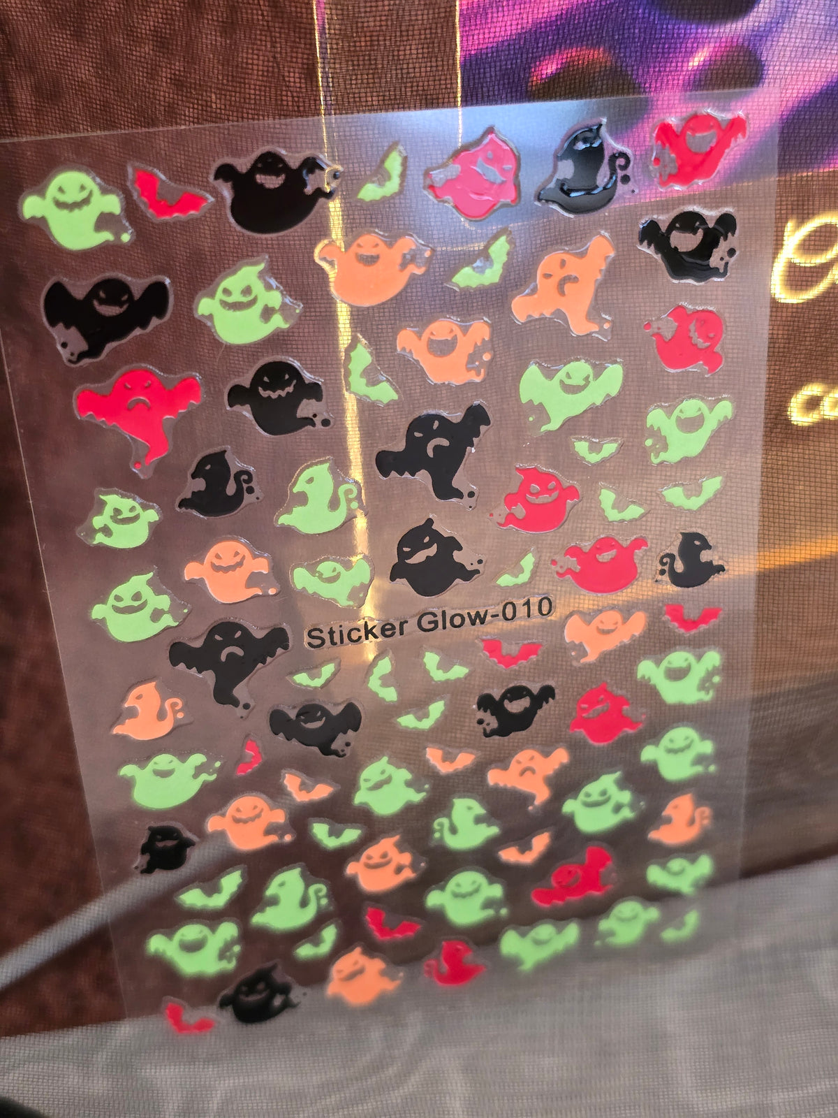 Stickers Ongles Halloween Phosphorescents