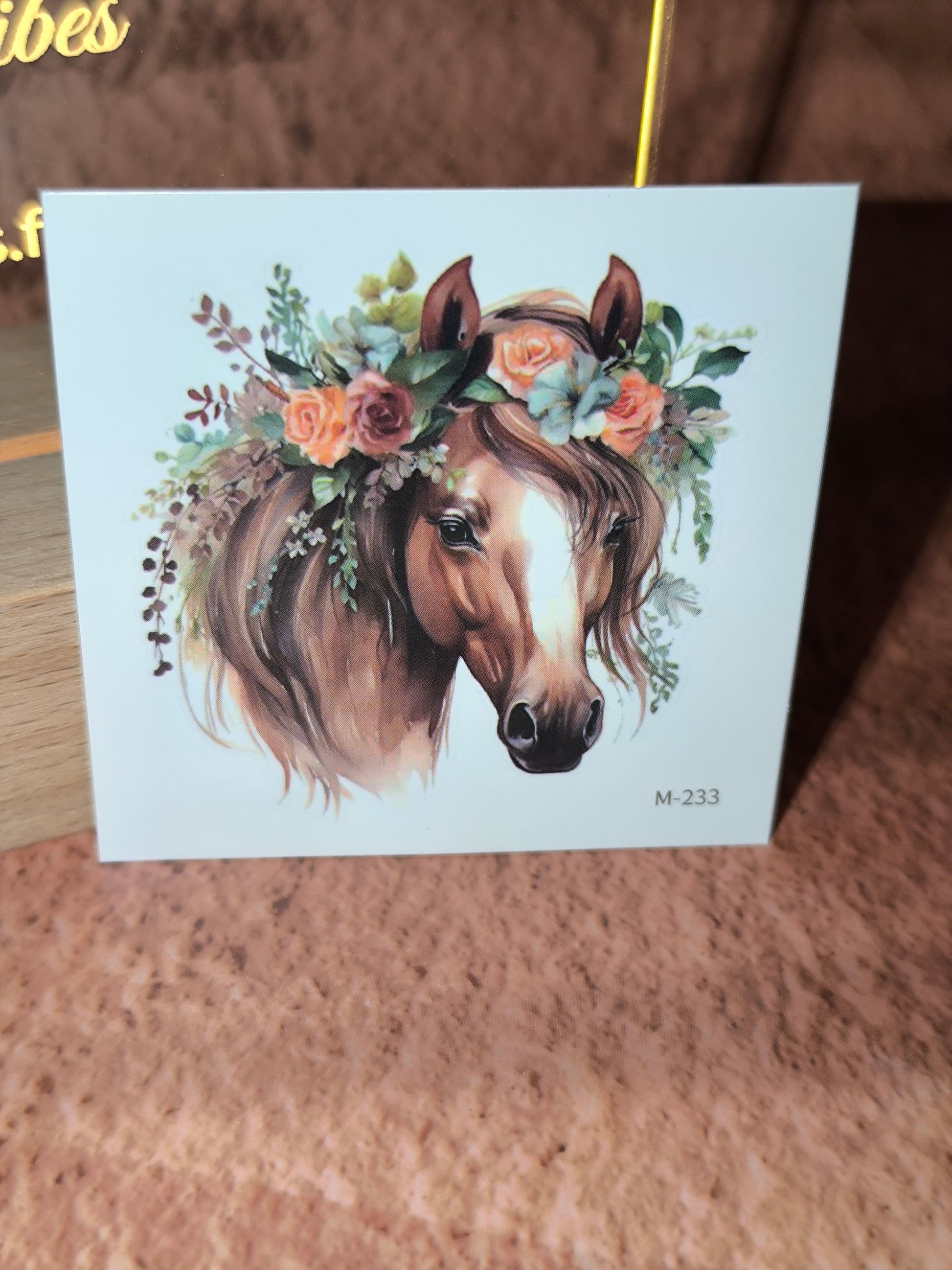 Tatouages Éphémères Chevaux & Fleurs – L’Esprit Libre sur la Peau