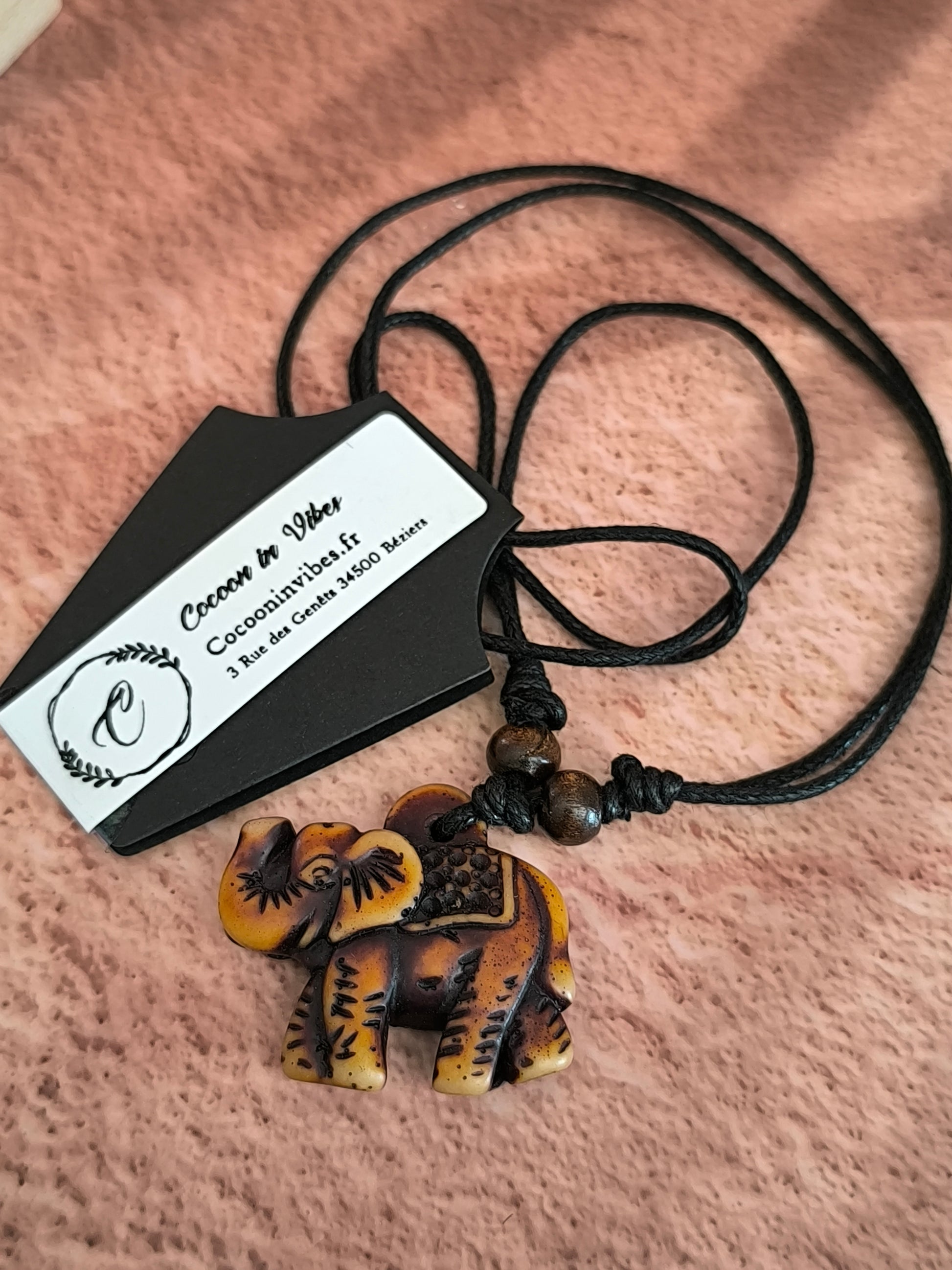 Collier Homme Bois & Résine