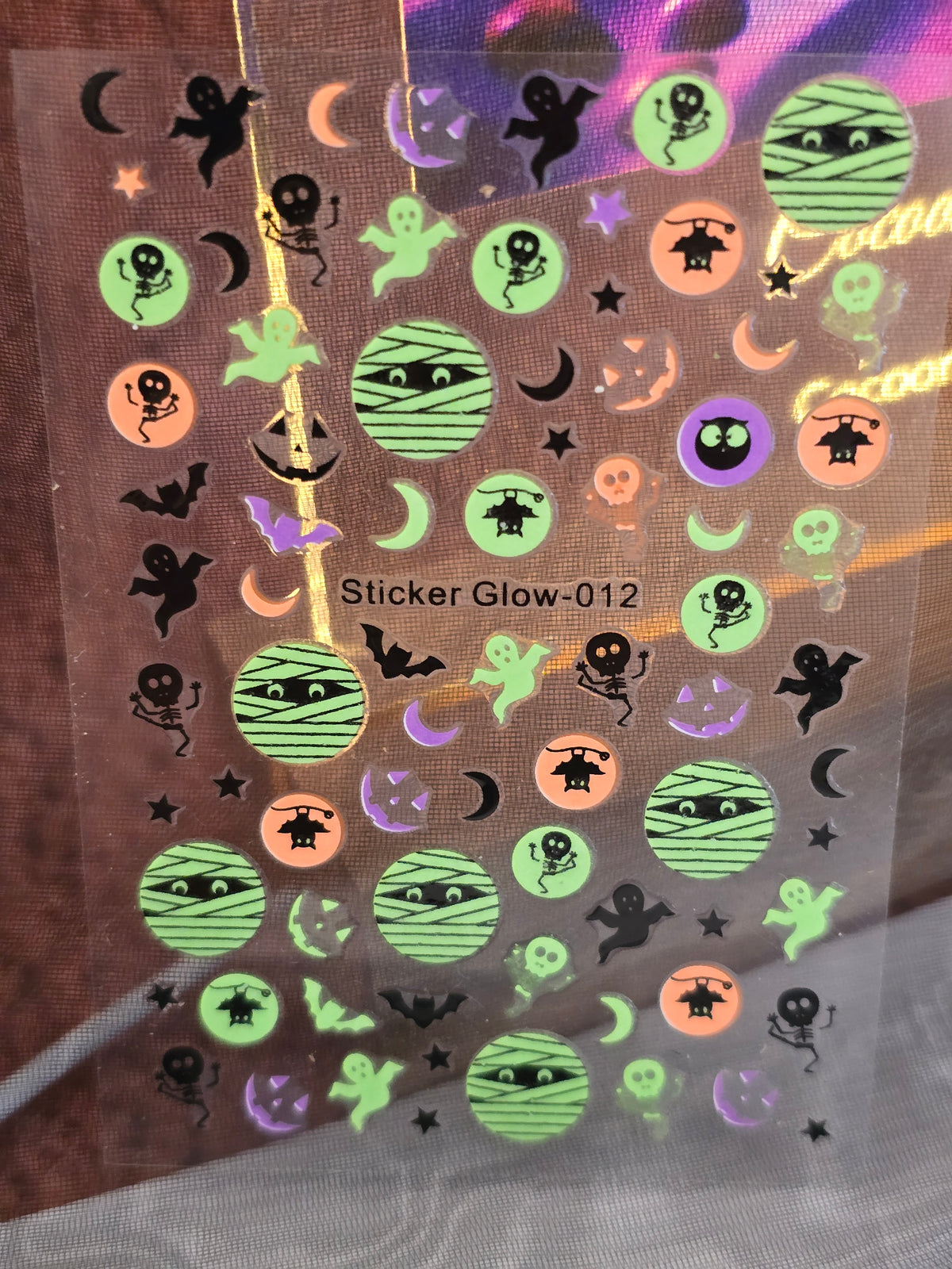 Stickers Ongles Halloween Phosphorescents