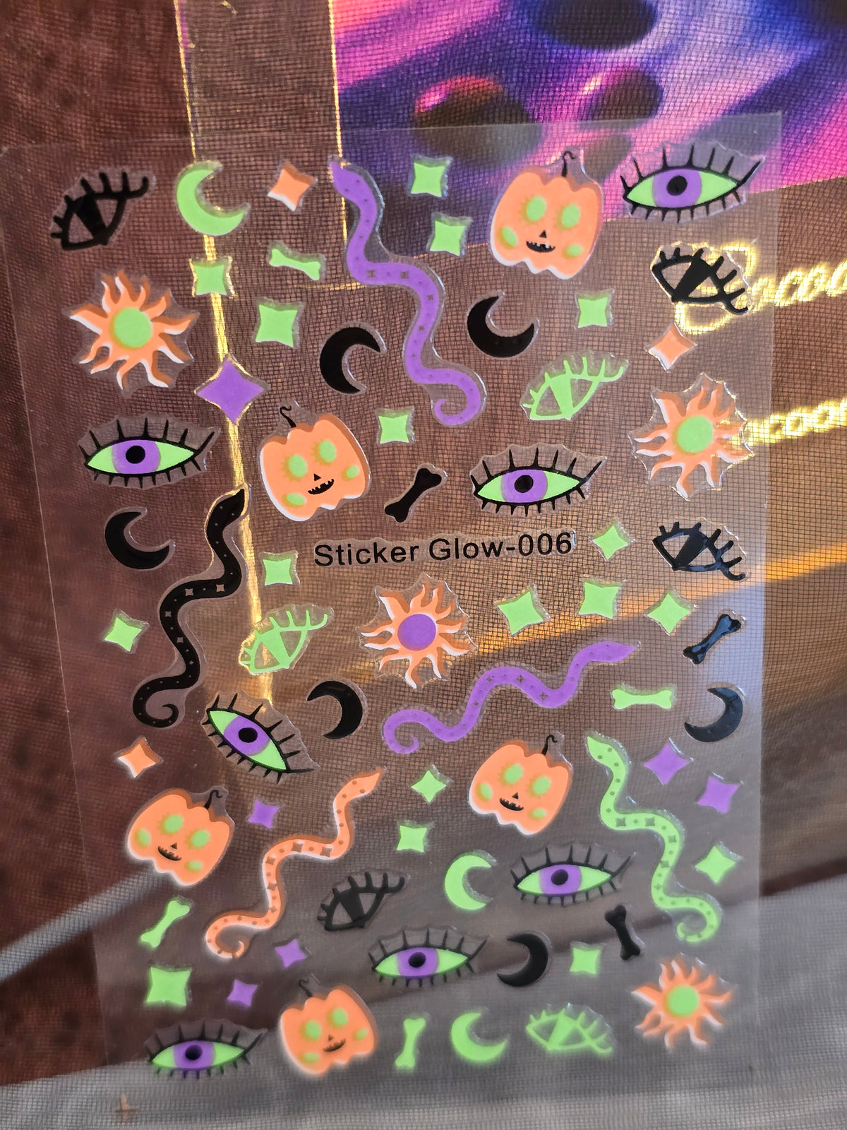 Stickers Ongles Halloween Phosphorescents