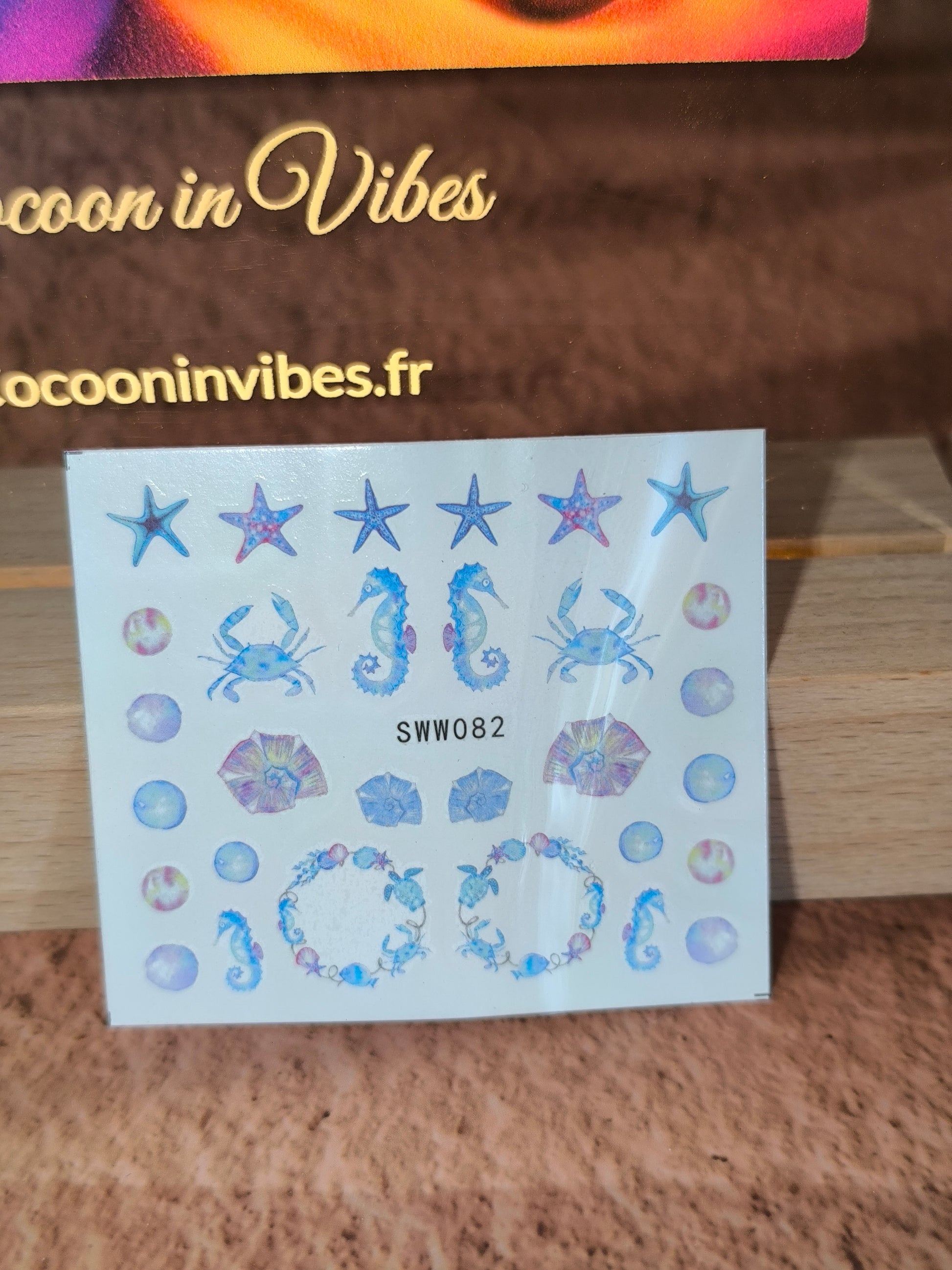 Stickers Ongles Coquillages & Animaux Marins - Un océan de beauté… au bout des doigts