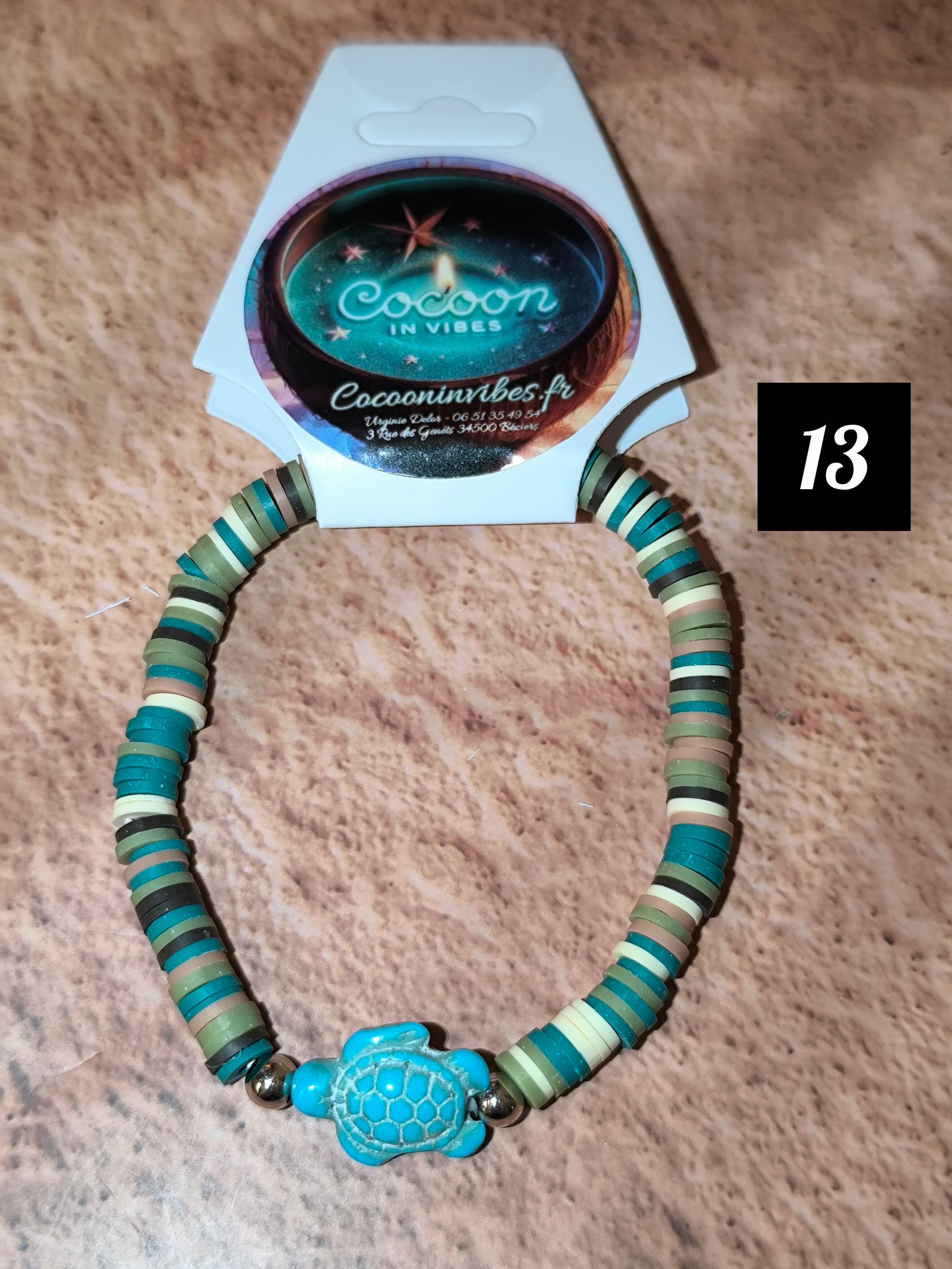 Bracelets Good Vibes en perles plates en pâte polymere - Sous les cocotiers... un monde de couleurs vous attend !