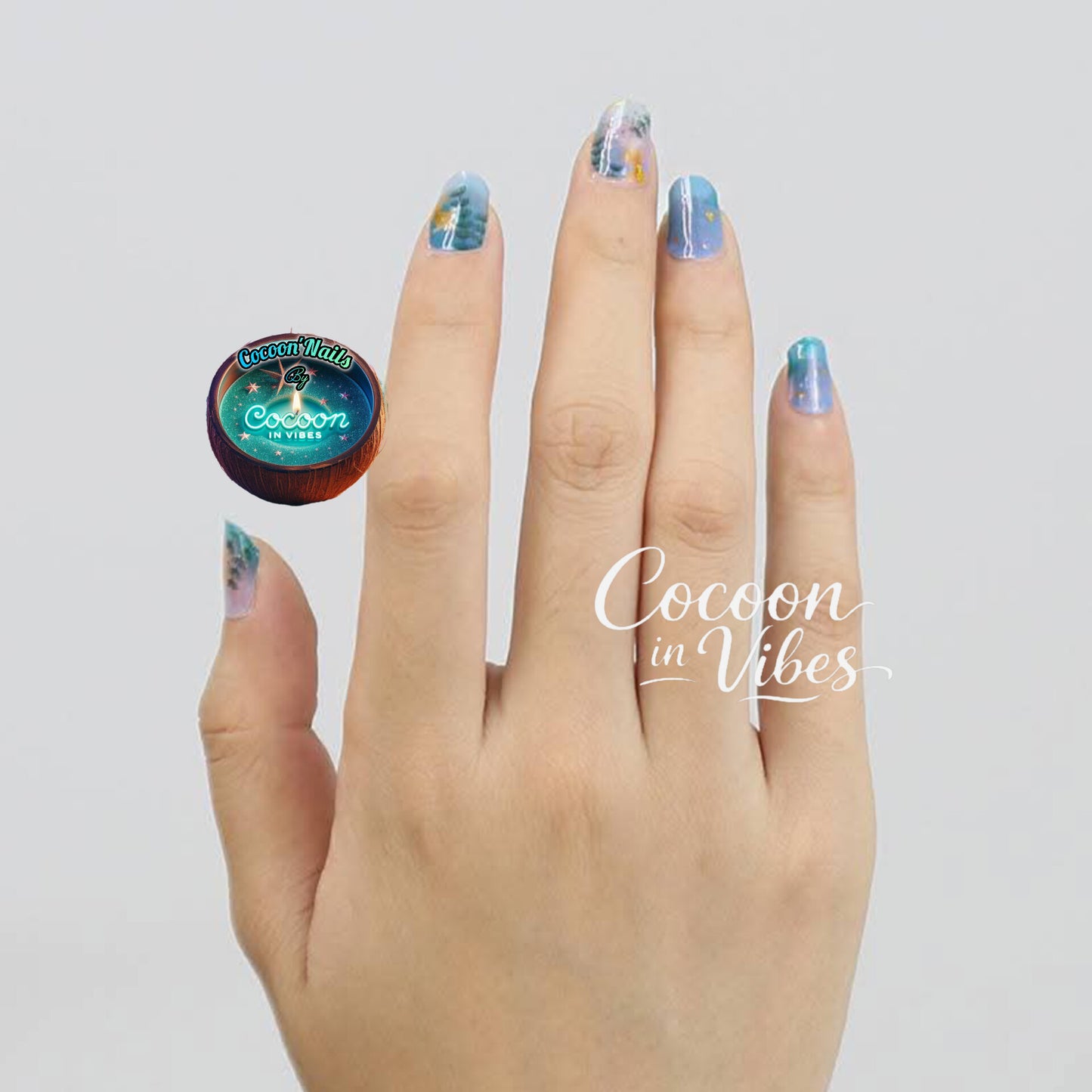 Cocoon’Nails Aqua Dolce – Vernis Autocollant Kit Complet