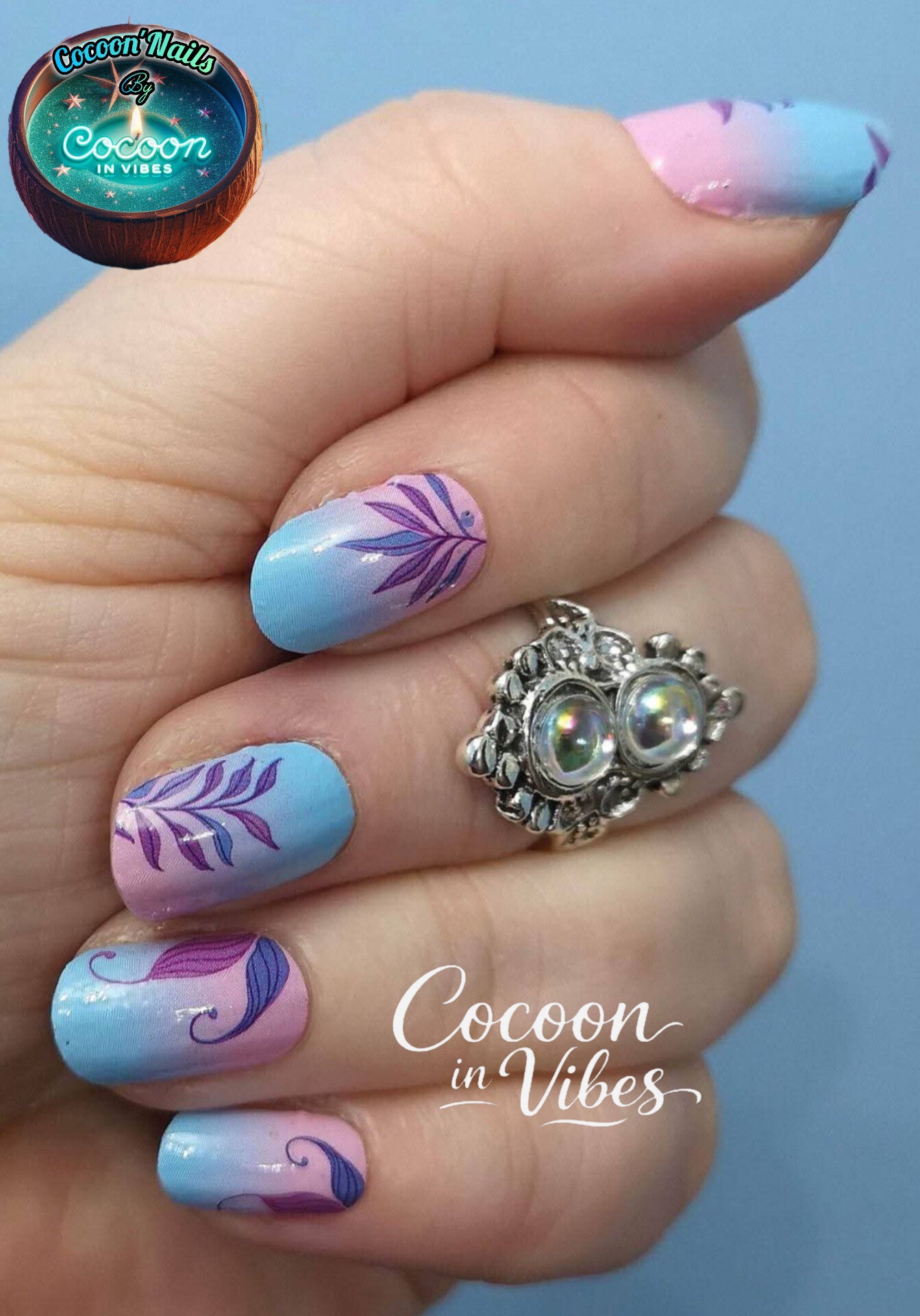 Cocoon’Nails Aura Tropicale – Vernis Autocollant Kit Complet