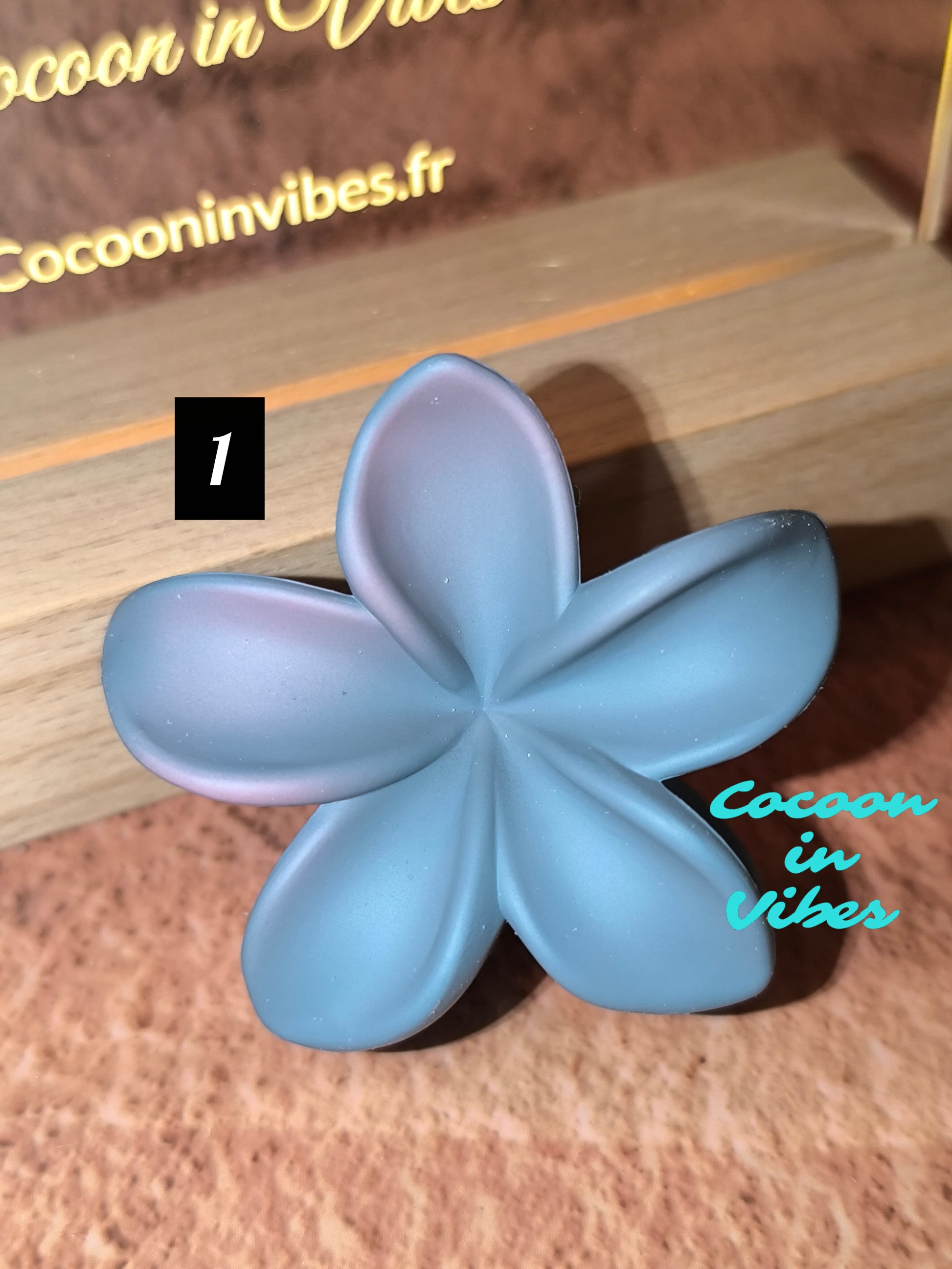 Pinces fleurs de Monoï dégradées 6 cm – Évasion sous les Tropiques… dans vos cheveux !