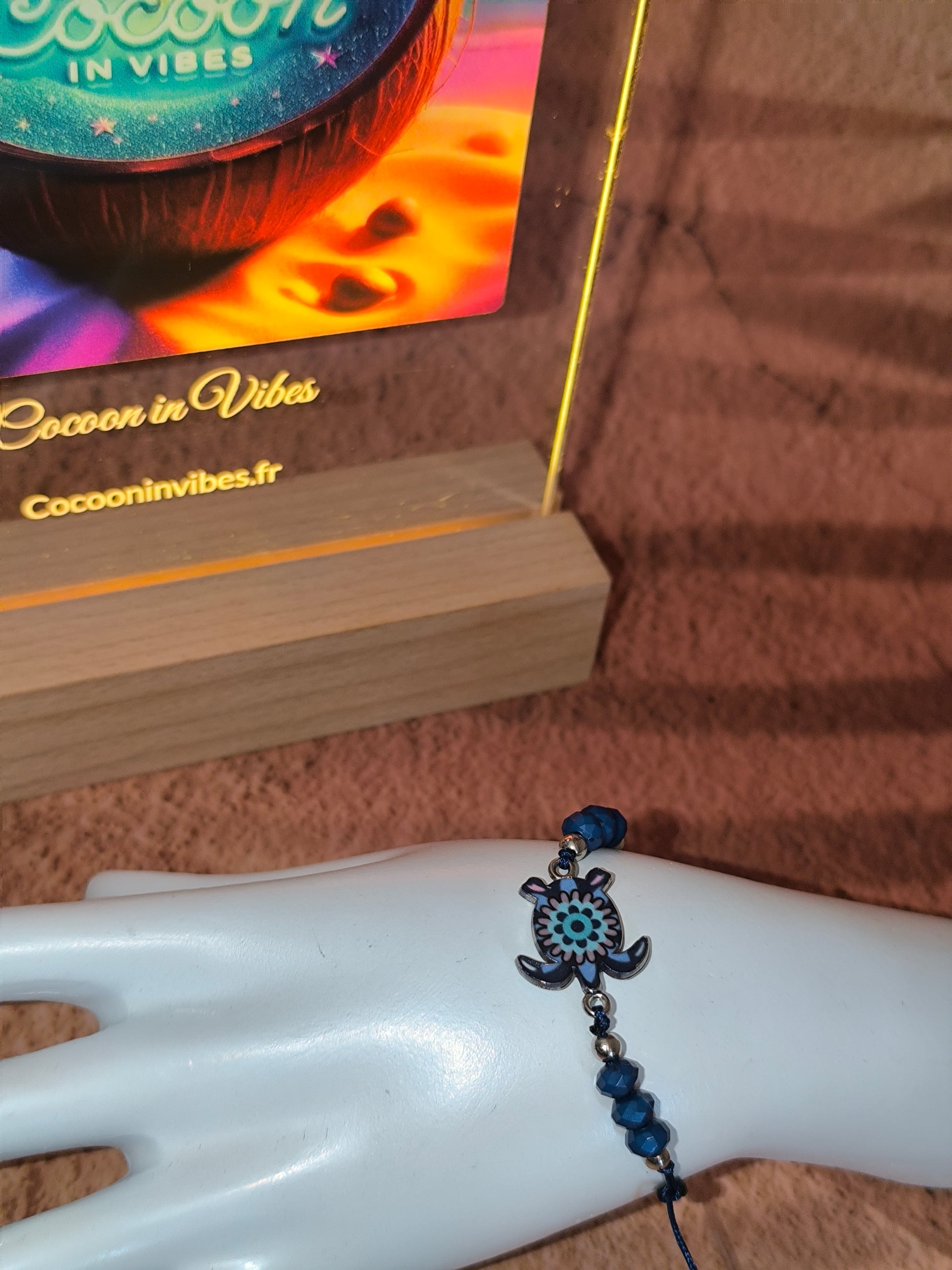Bracelet Enfant Tortue Colorée – Esprit Plage & Aventure