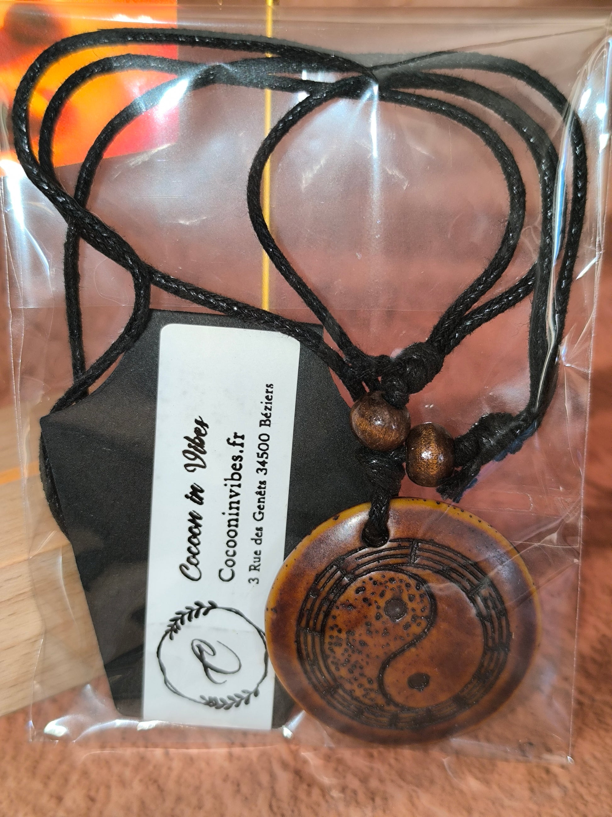 Collier Homme Bois & Résine