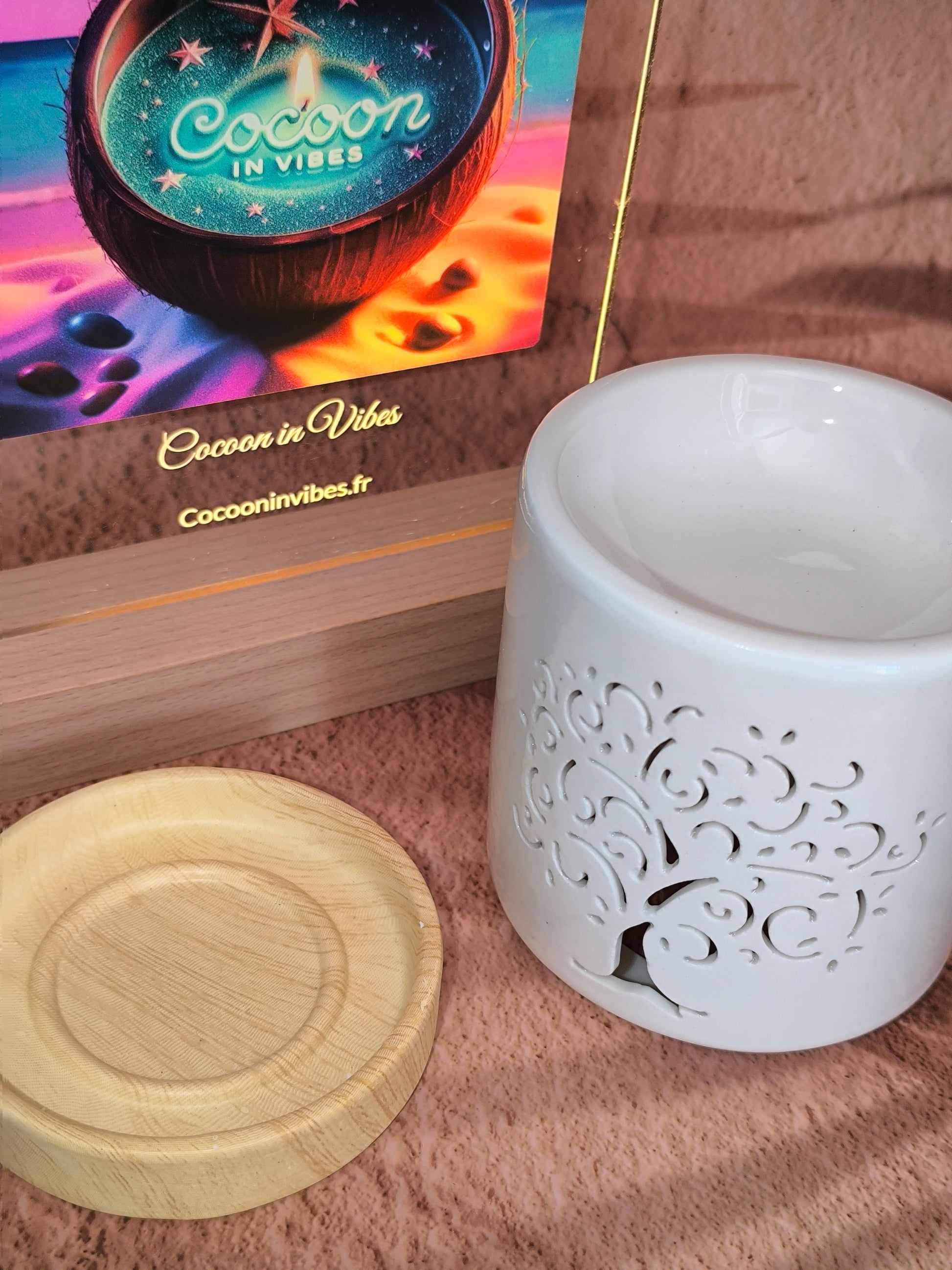 Brûleur en Céramique – Arbre de Vie