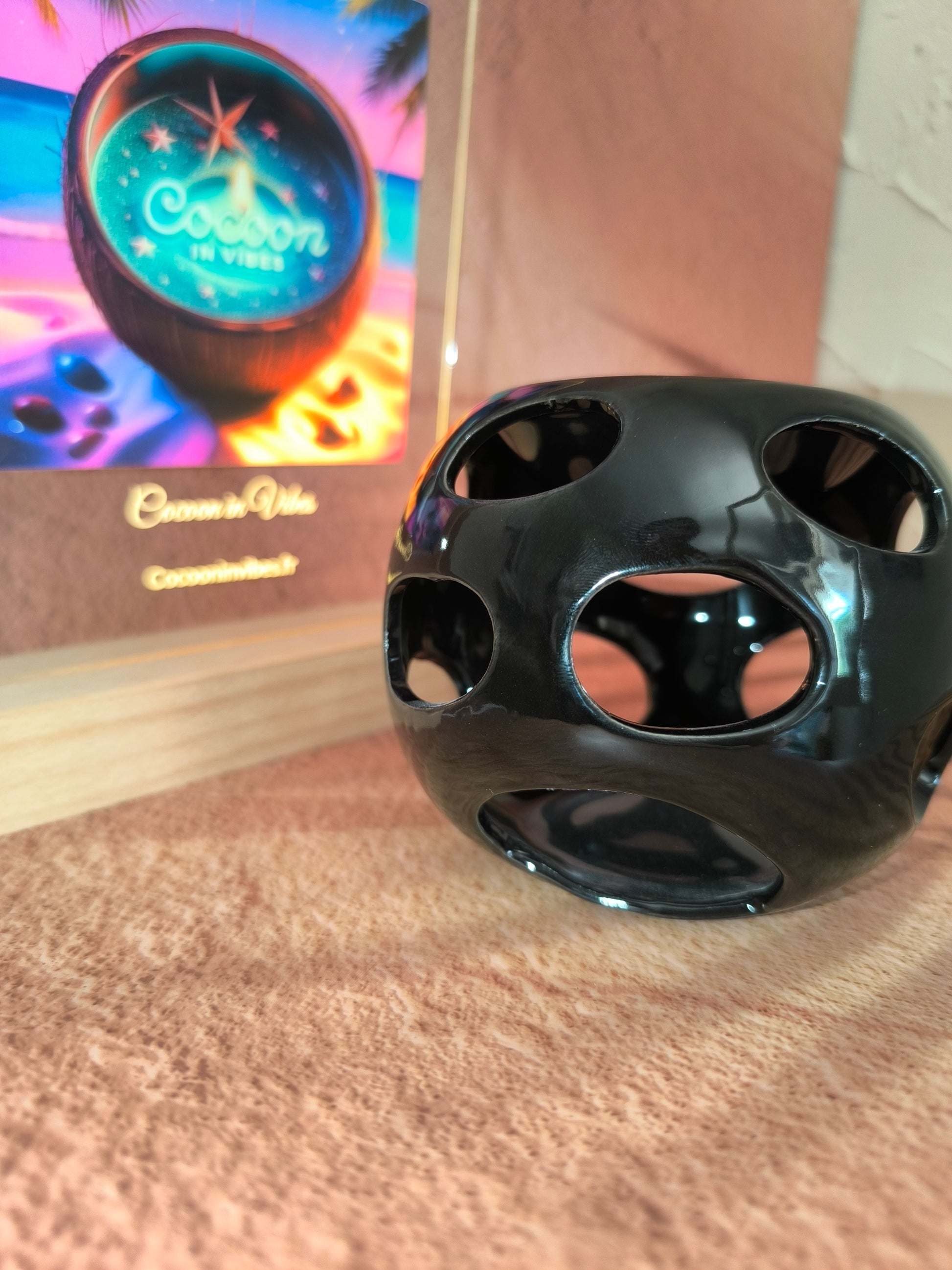 Brûleur en Céramique Noire – Modèle Spring