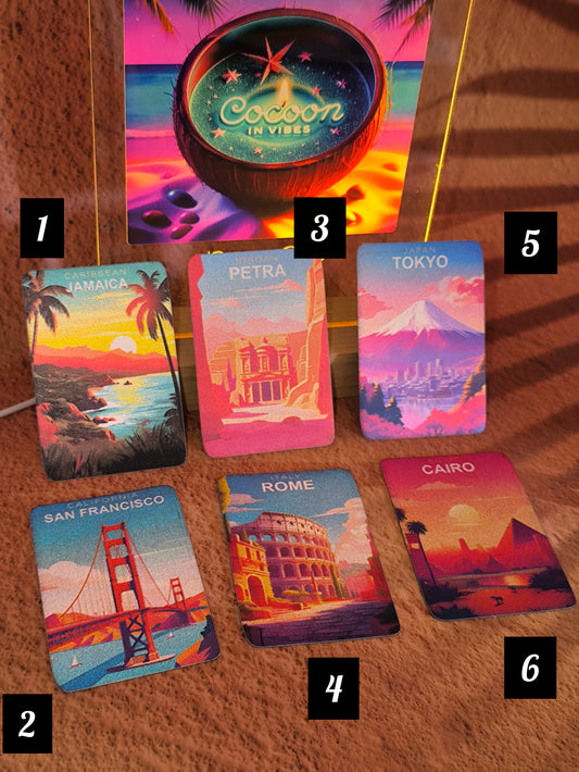 Magnets "Escales de Rêve" – Le tour du monde commence sur votre frigo !